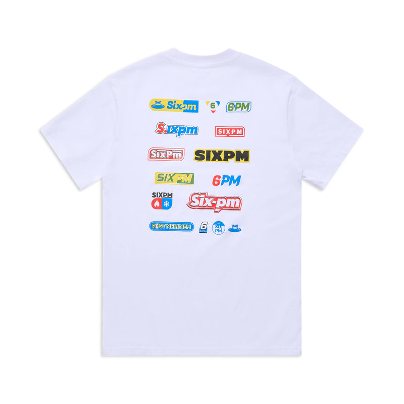 MULTI LOGO TEE WHITE
