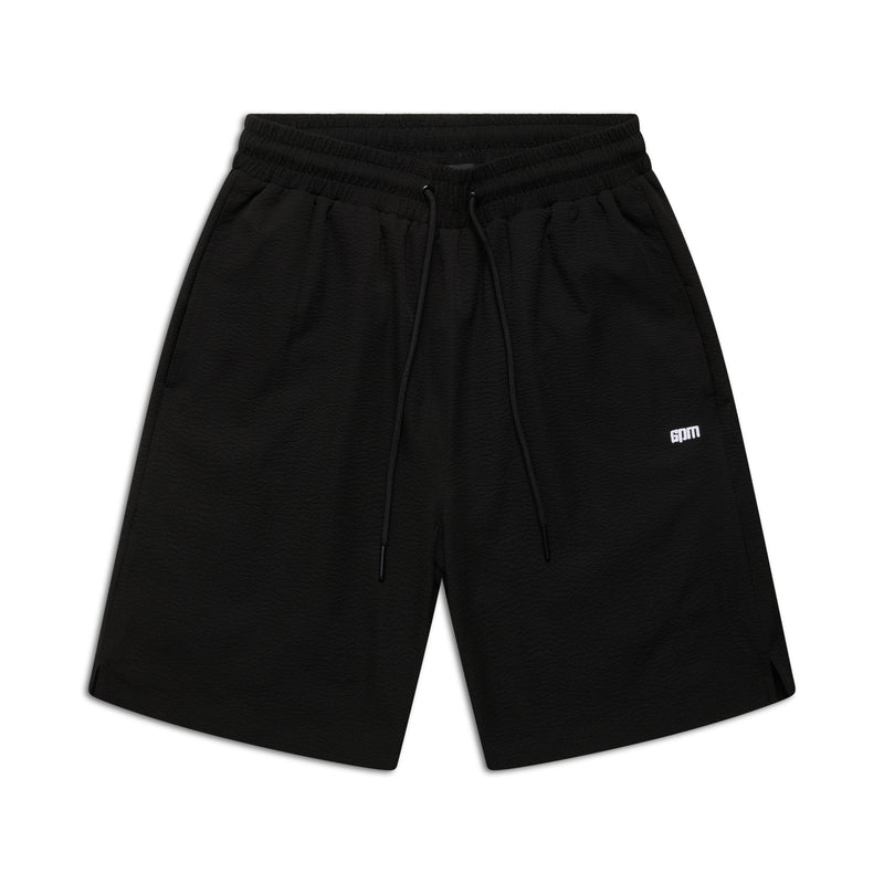 SEERSUCKER SWIM SHORTS BLACK