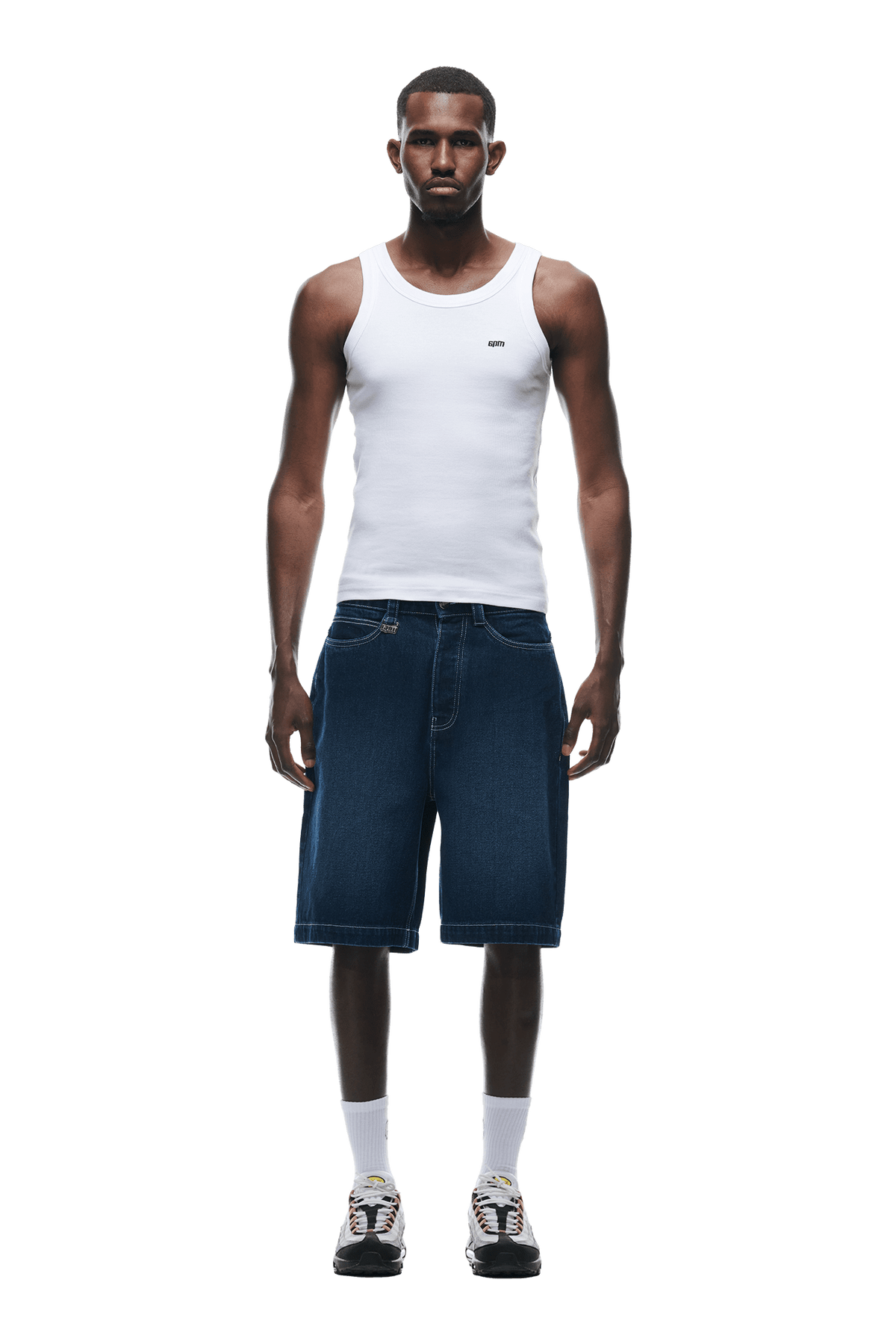 DENIM SHORTS DARK BLUE