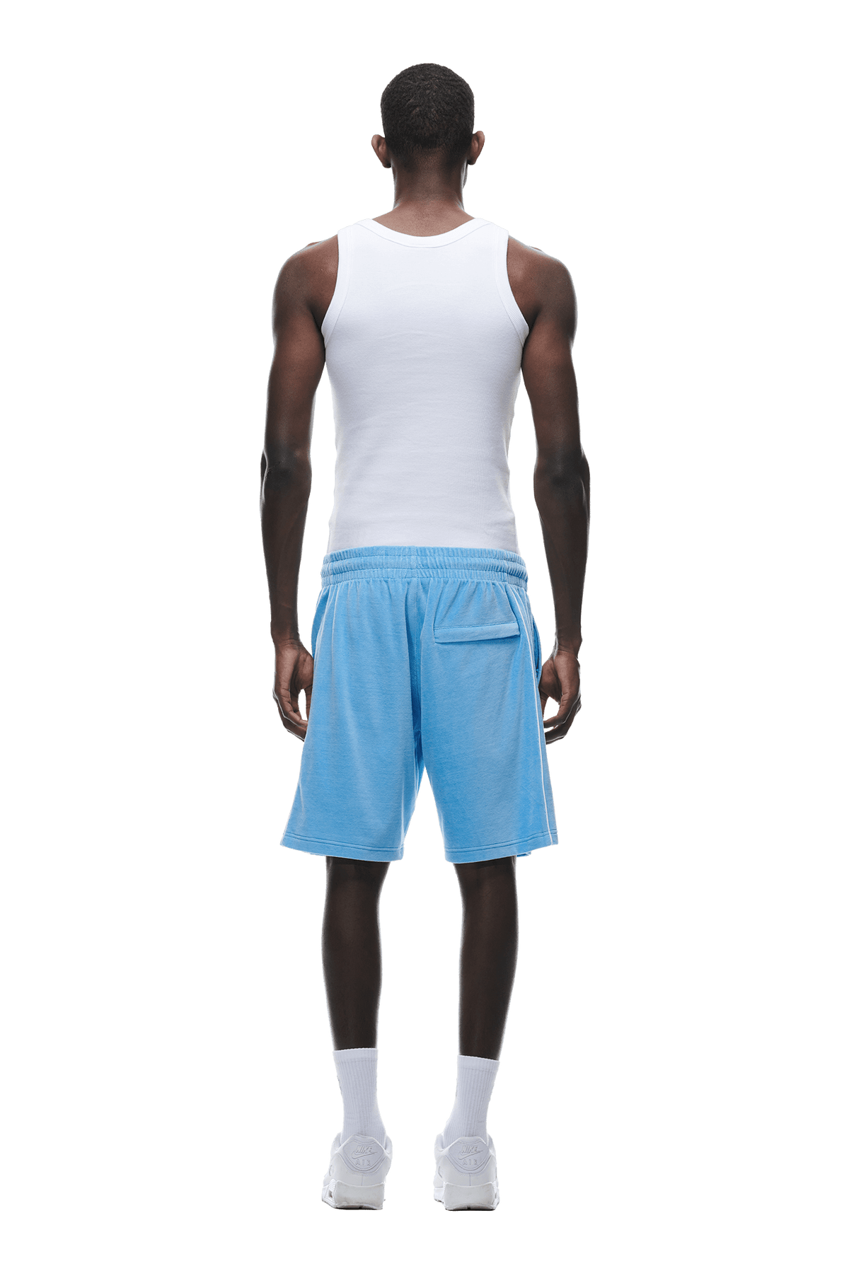 VELOUR SHORTS BLUE