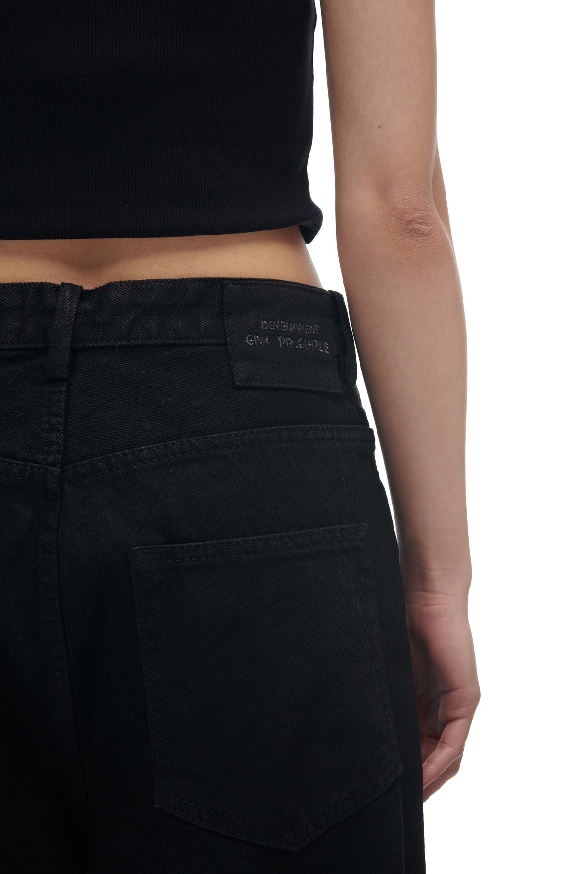 WAXED DENIM BLACK