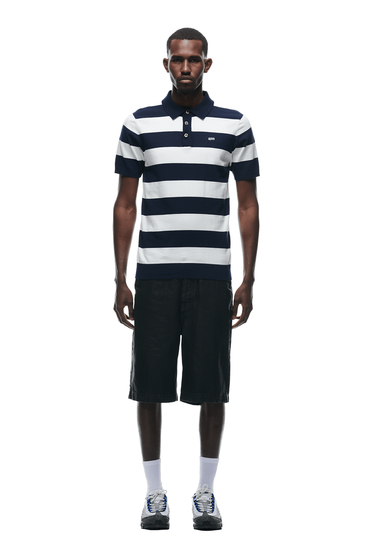 STRIPED POLO NIGHT SKY