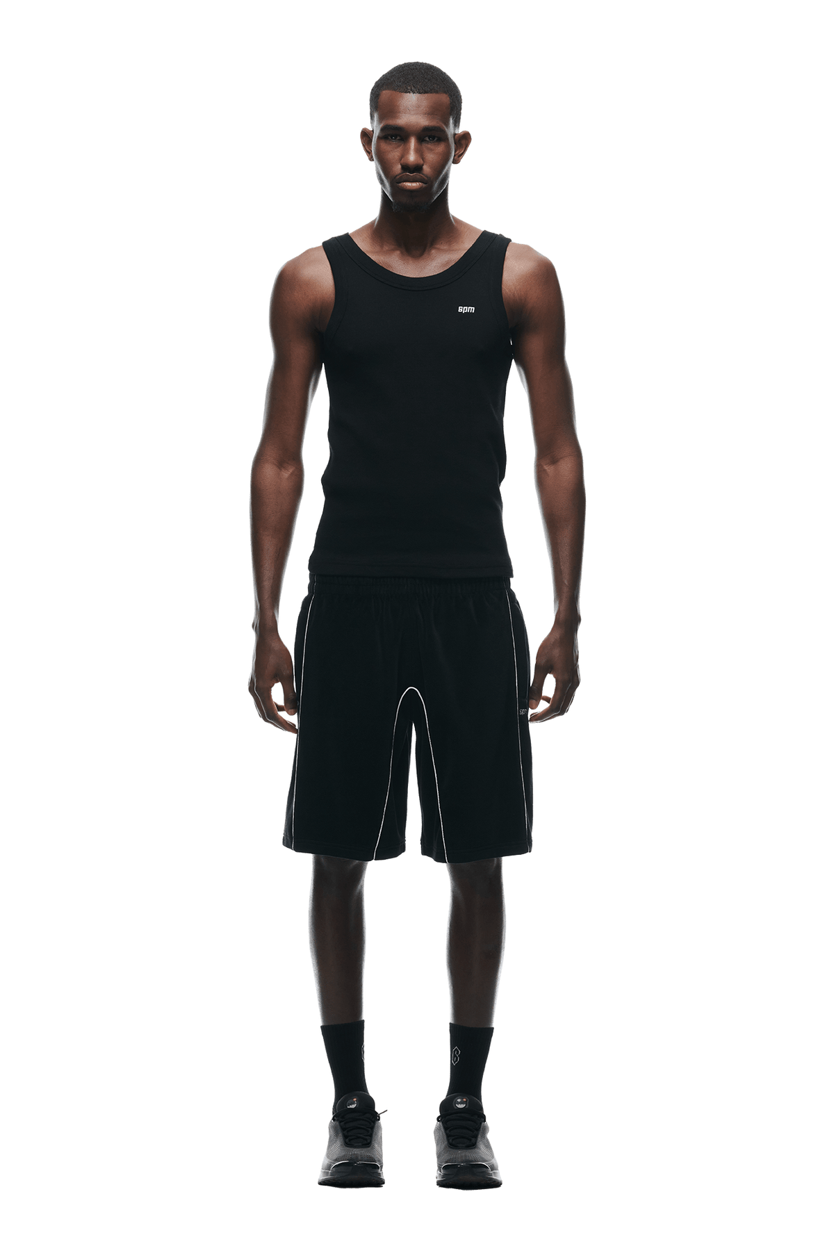 VELOUR SHORTS BLACK