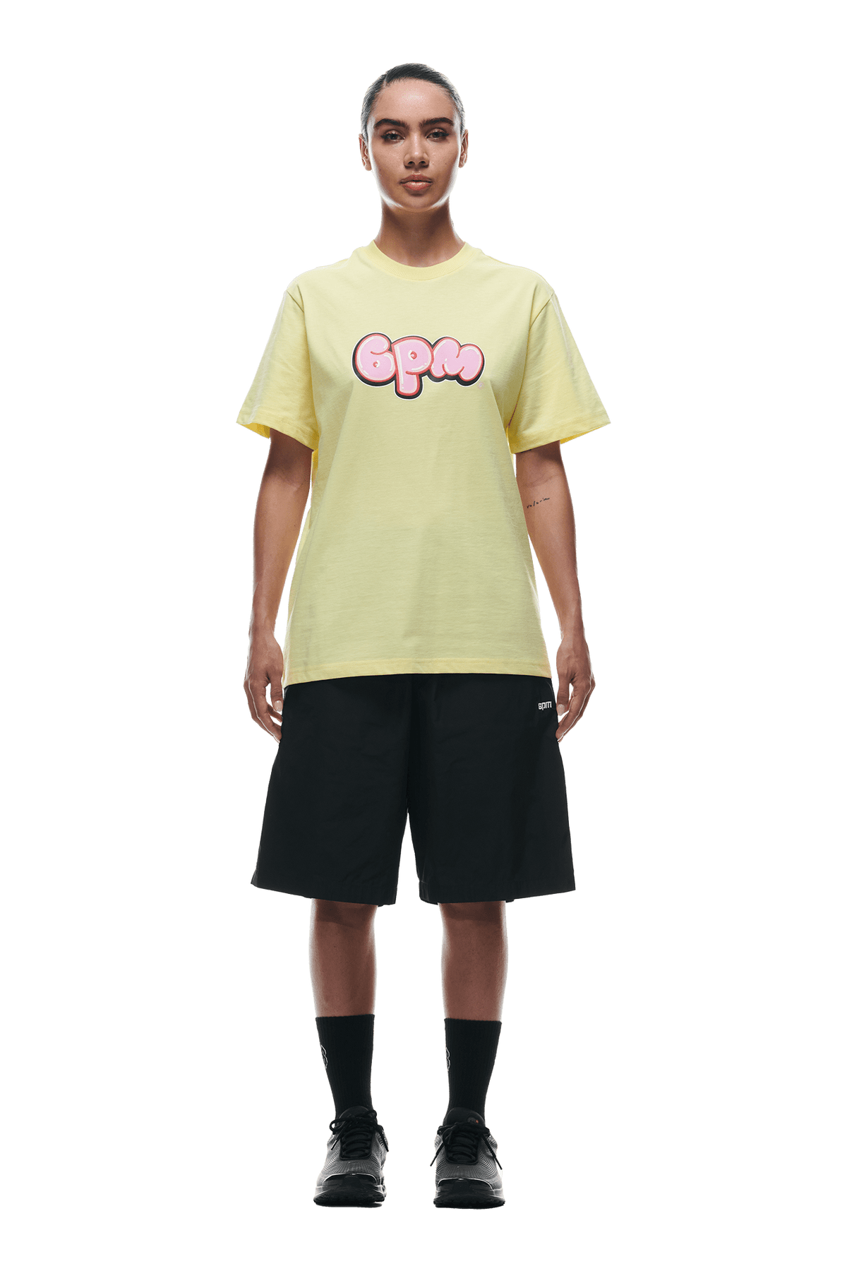 BUBBLE LOGO T-SHIRT BRIGHT LEMON