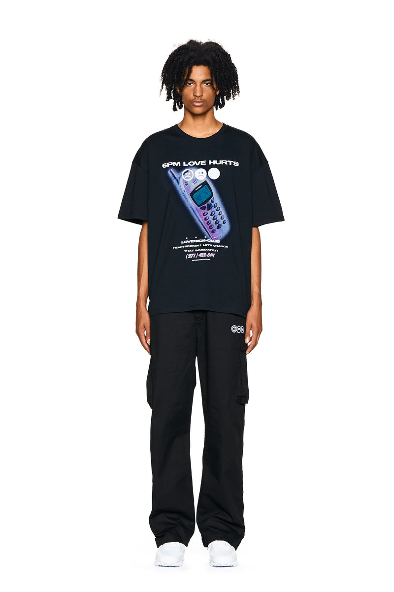 PHONE T-SHIRT BLACK