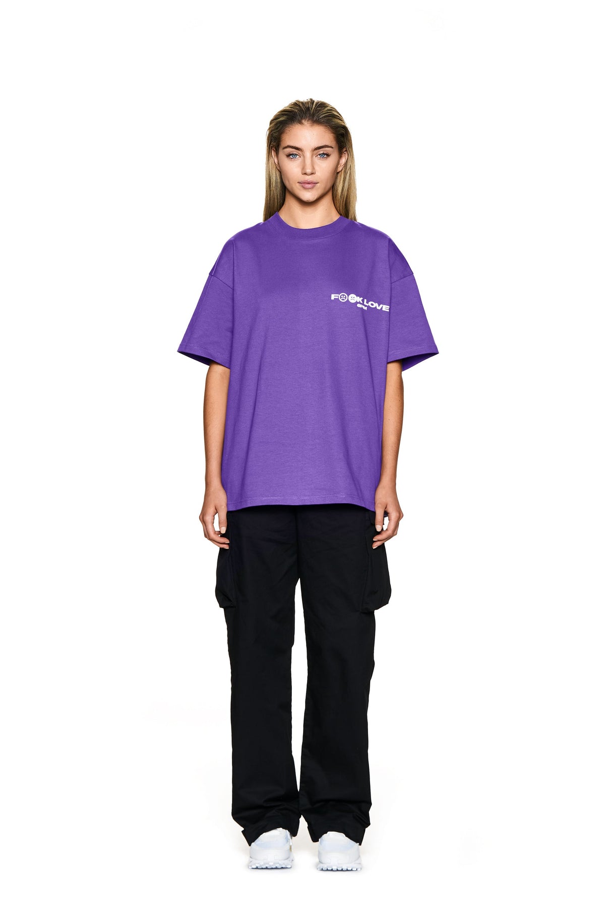 FUCK LOVE T-SHIRT PURPLE