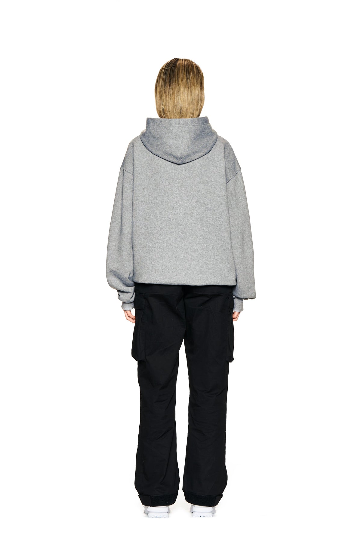 LOGO HOODIE GREY MELANGE