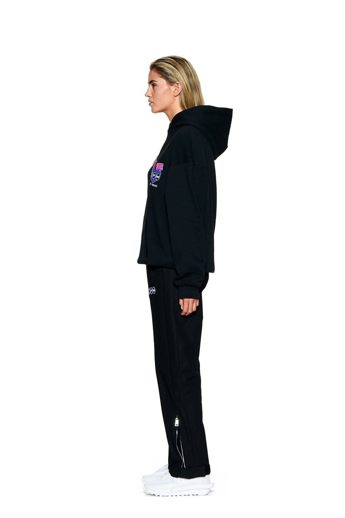 FUCK LOVE TRACKPANTS BLACK