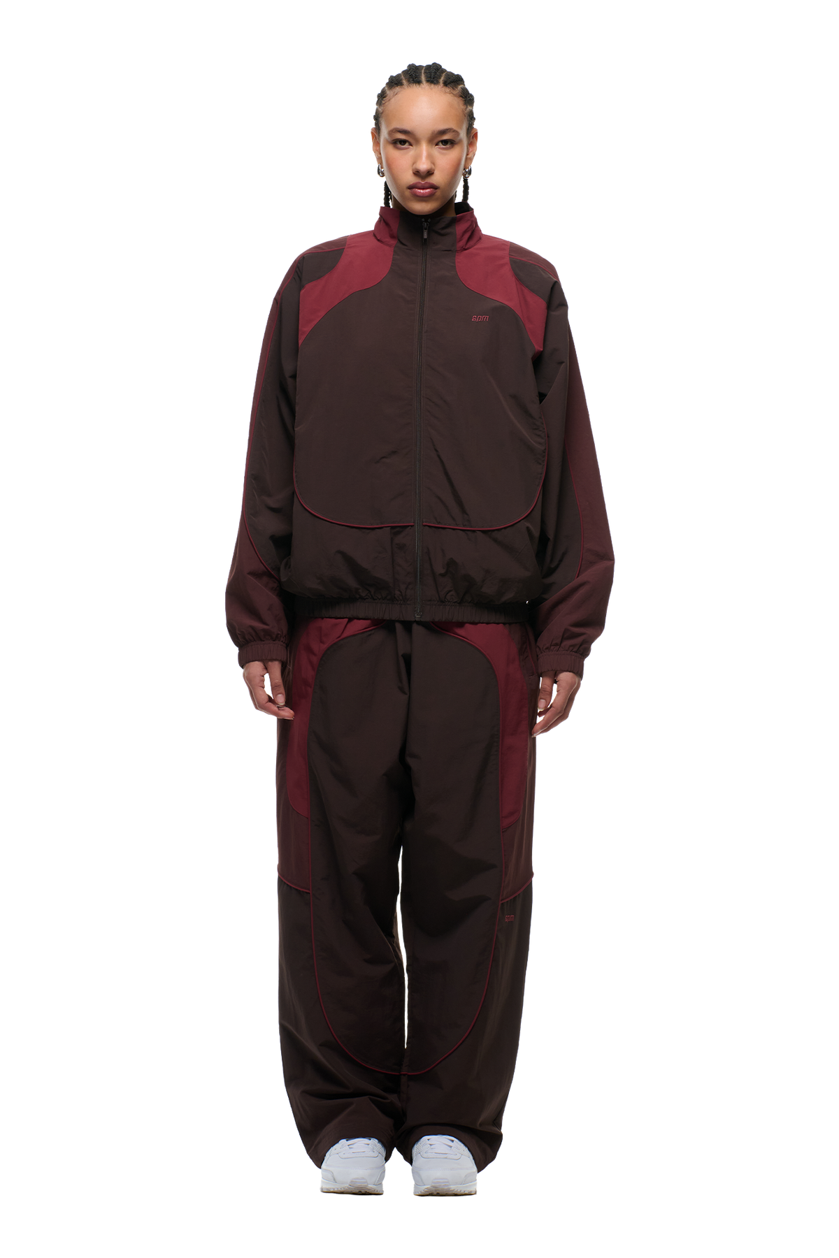 EVERYDAY TRACK JACKET DARK BURGUNDY