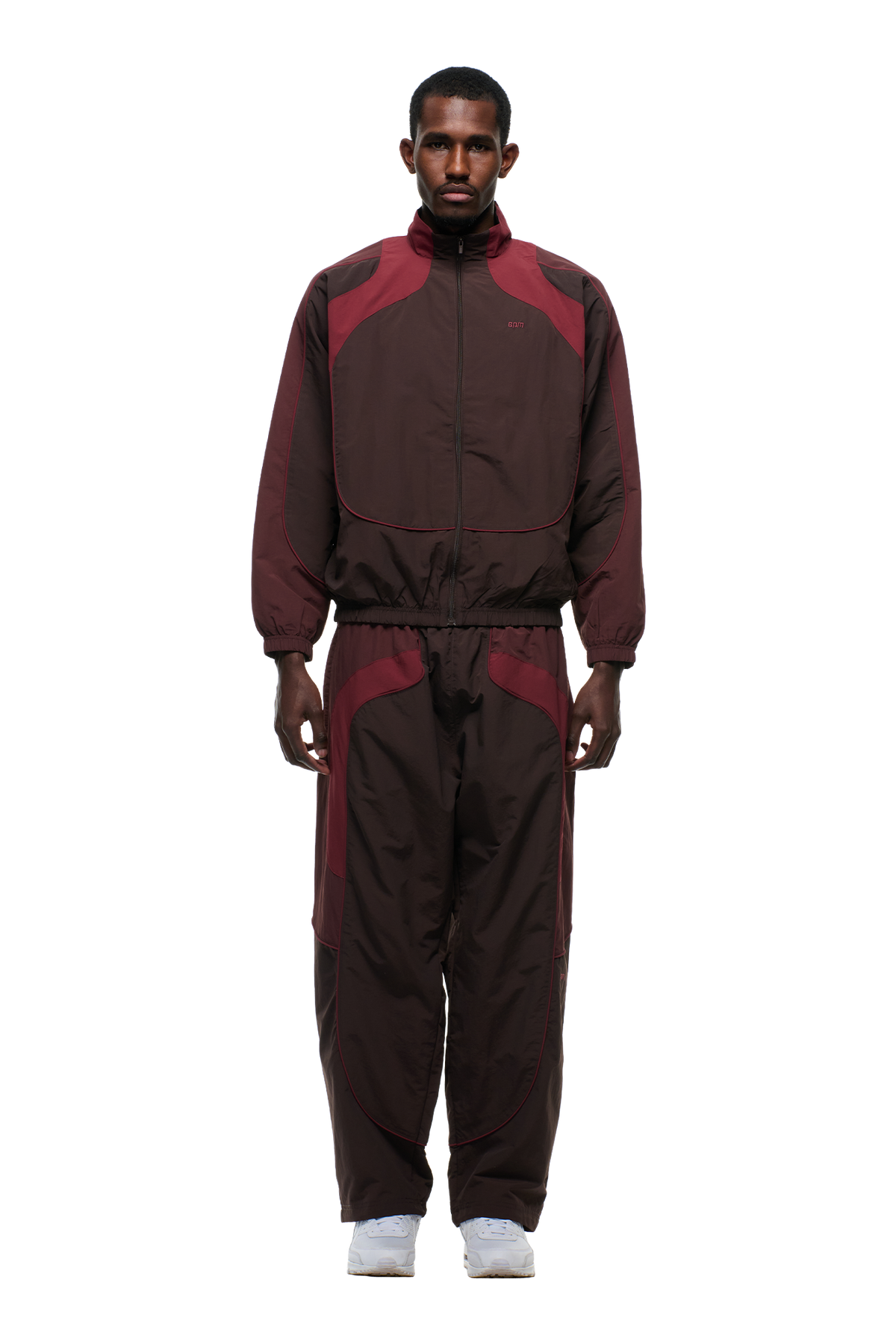 EVERYDAY TRACK JACKET DARK BURGUNDY