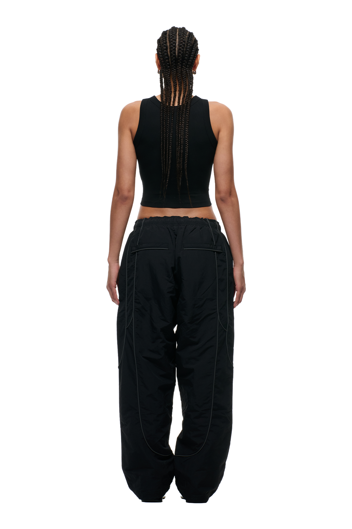 SOLID EVERYDAY TRACK PANTS BLACK