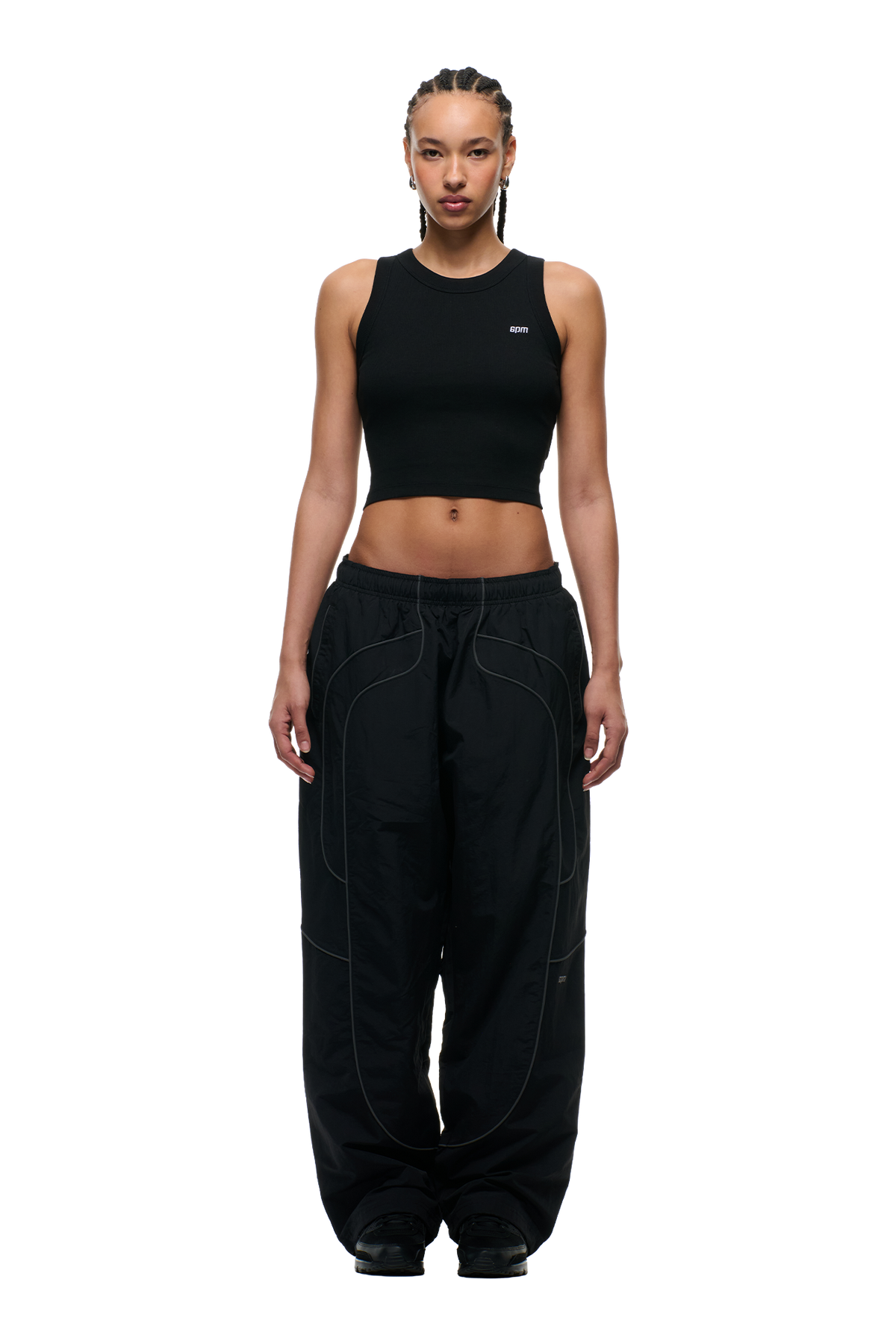 SOLID EVERYDAY TRACK PANTS BLACK