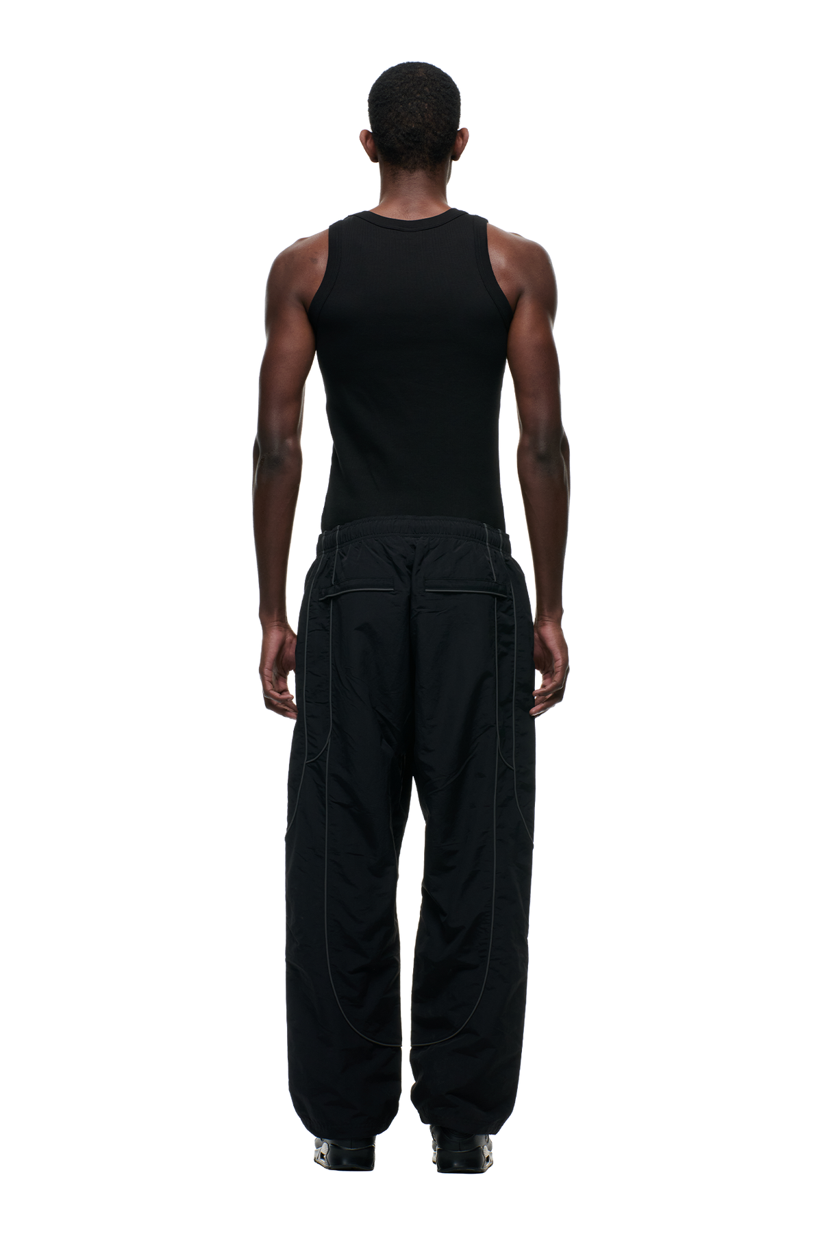 SOLID EVERYDAY TRACK PANTS BLACK