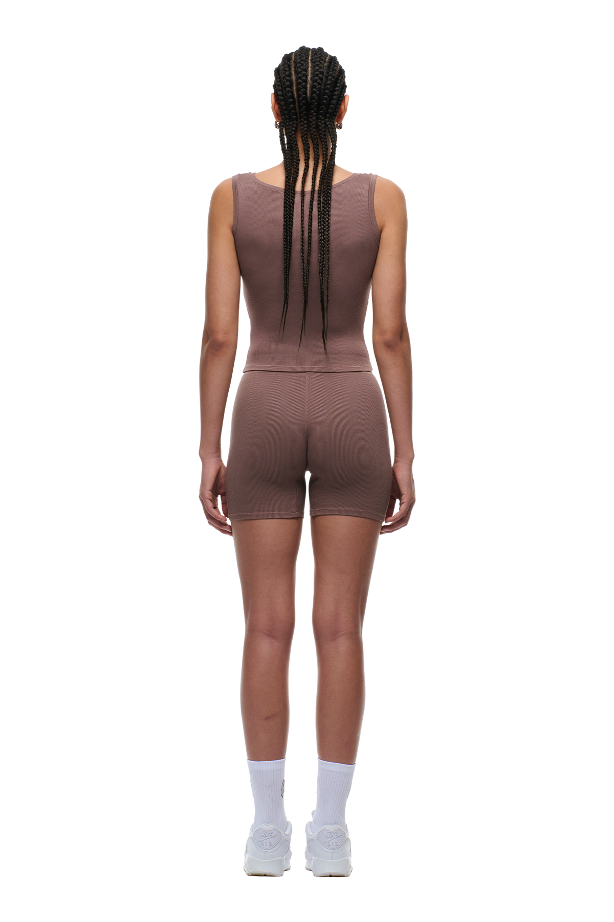 WMNS RIBBED TANKTOP SANDSTONE