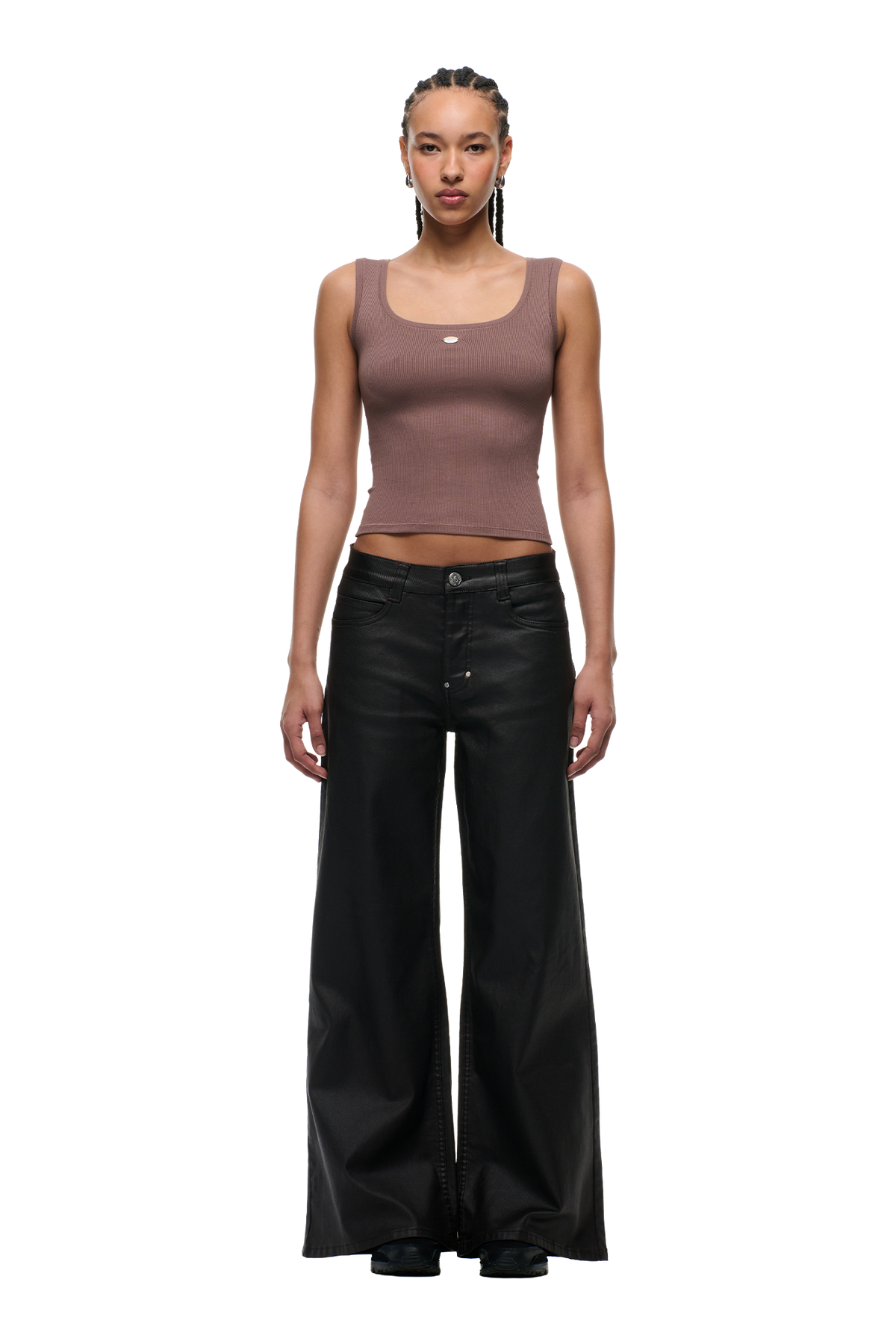 WMNS WIDE DENIM HASH BROWNIE