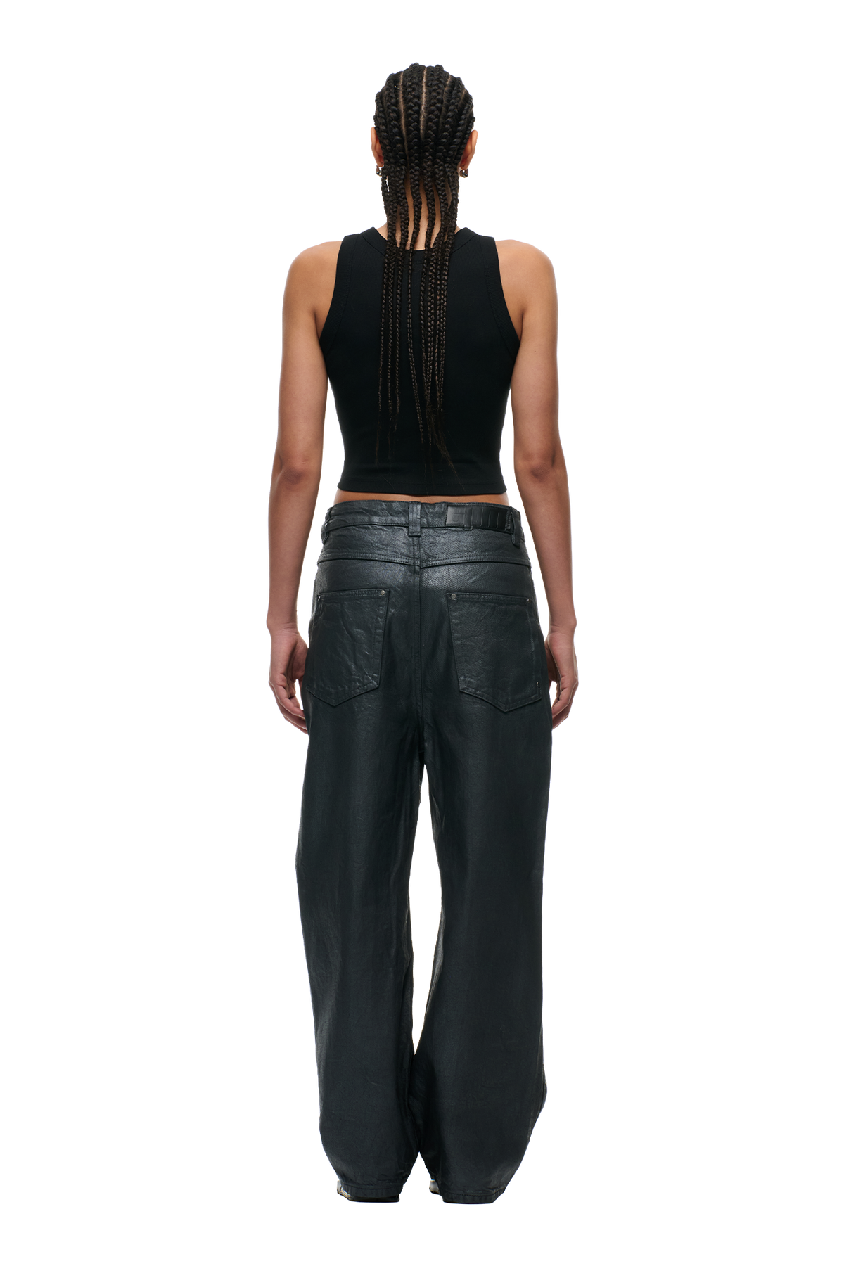 X-TRA WIDE COATED DENIM DARK CHROME