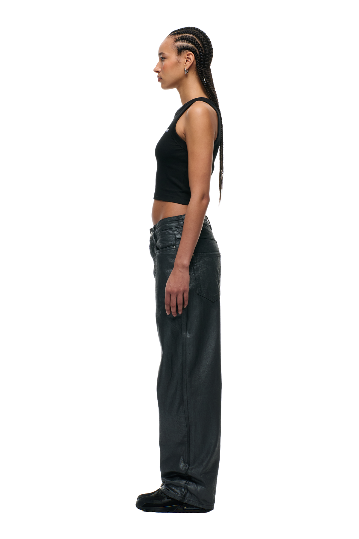 X-TRA WIDE COATED DENIM DARK CHROME