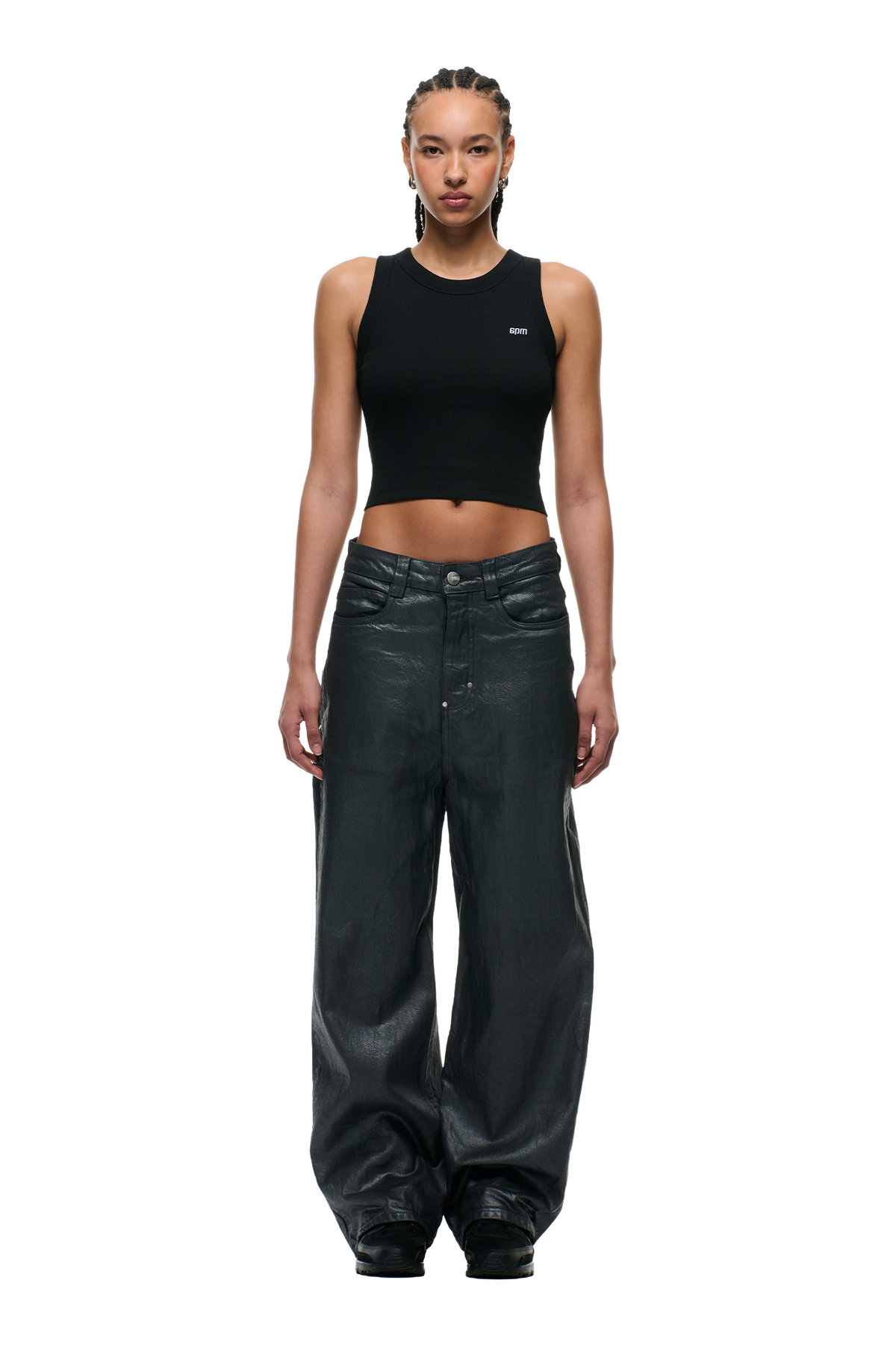 X-TRA WIDE COATED DENIM DARK CHROME