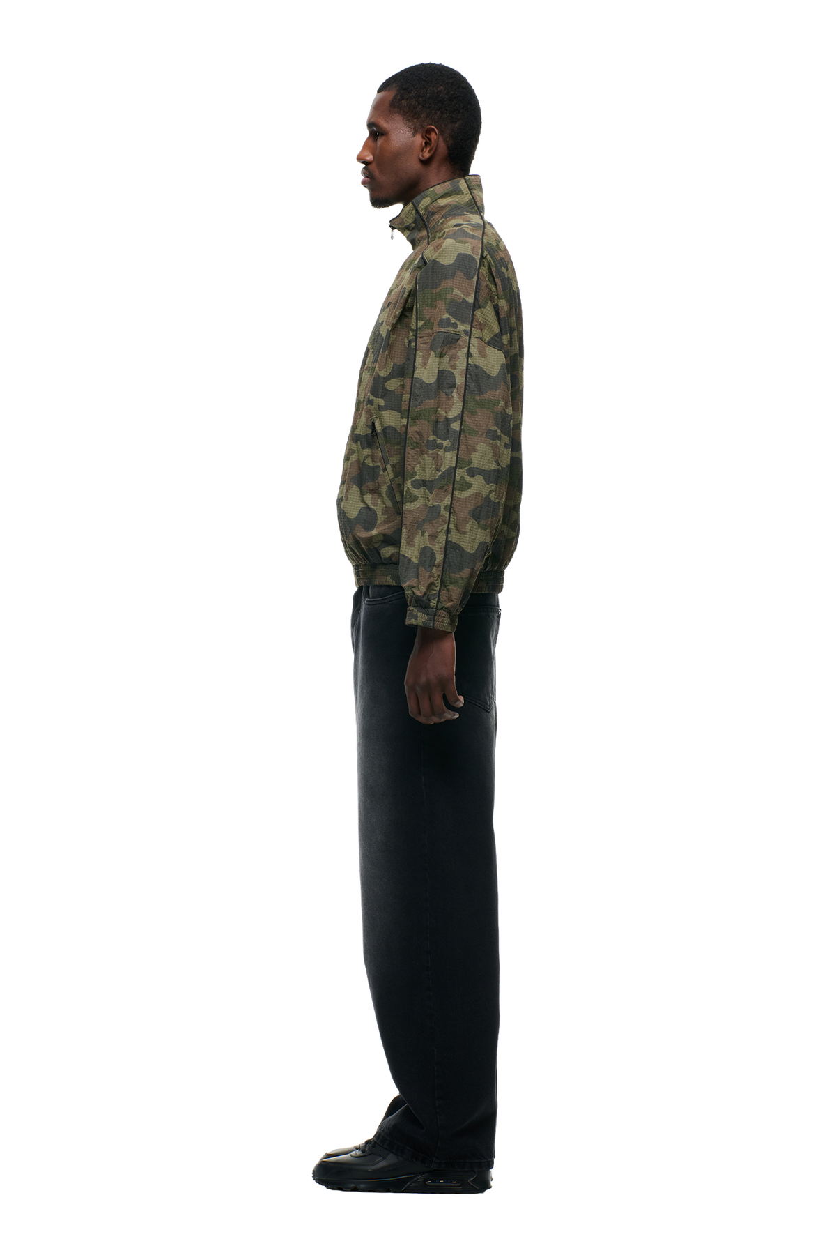 RIPSTOP CAMO TRACKJACKET W/ PIPING