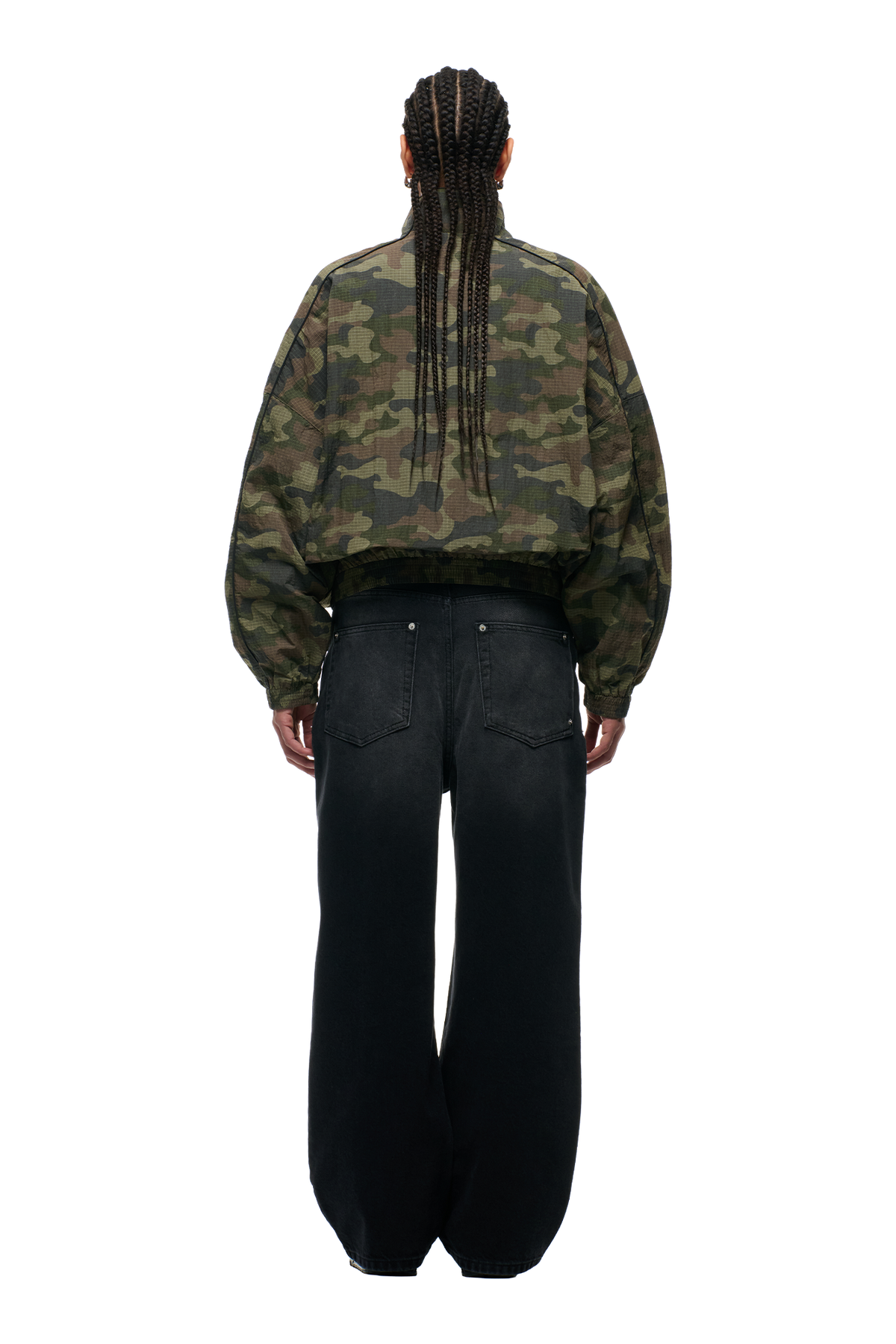 RIPSTOP CAMO TRACKJACKET W/ PIPING