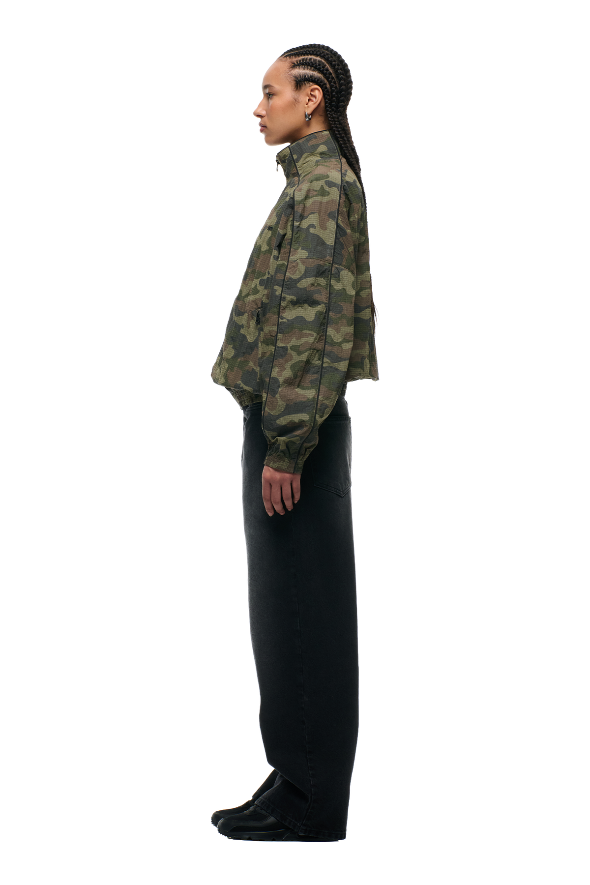 RIPSTOP CAMO TRACKJACKET W/ PIPING