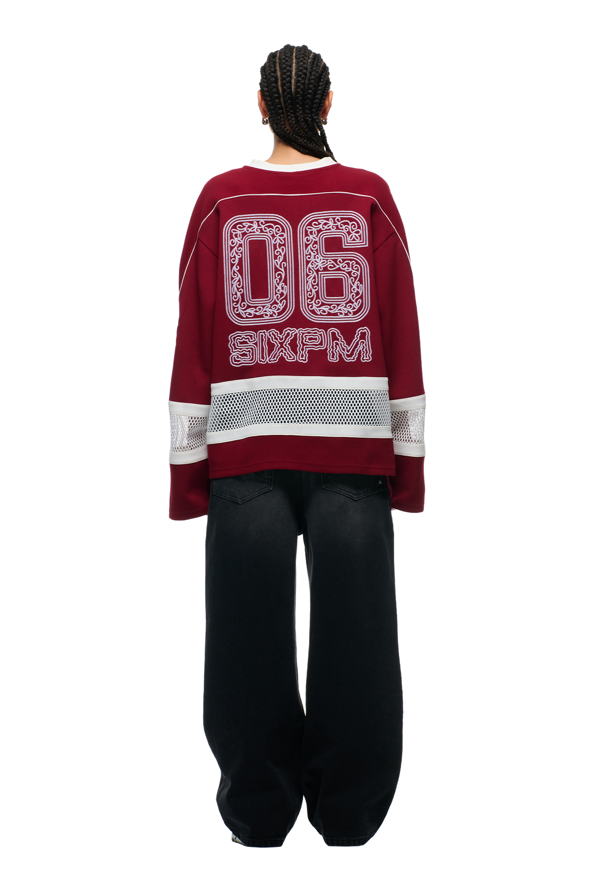 ORNAMENT HOCKEY JERSEY WINE RED