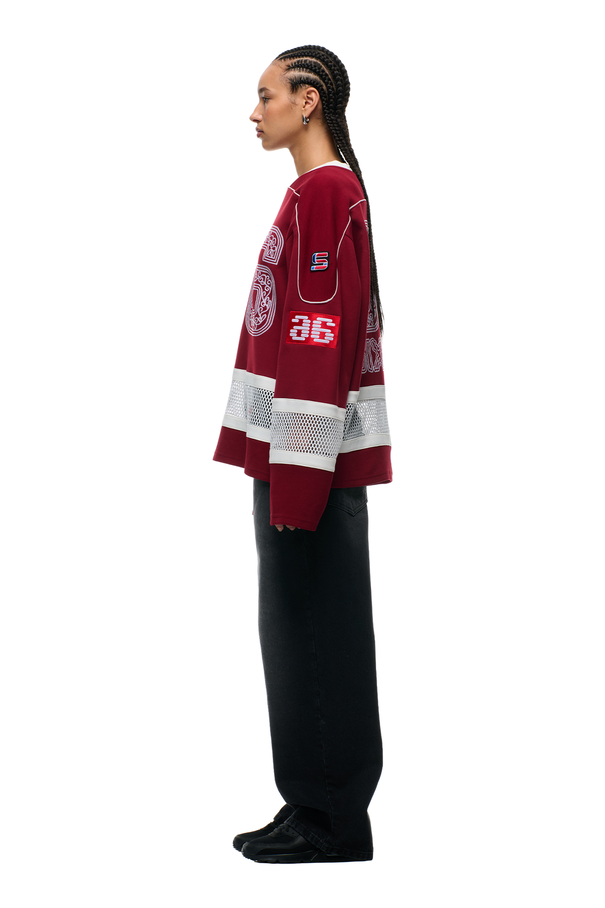 ORNAMENT HOCKEY JERSEY WINE RED