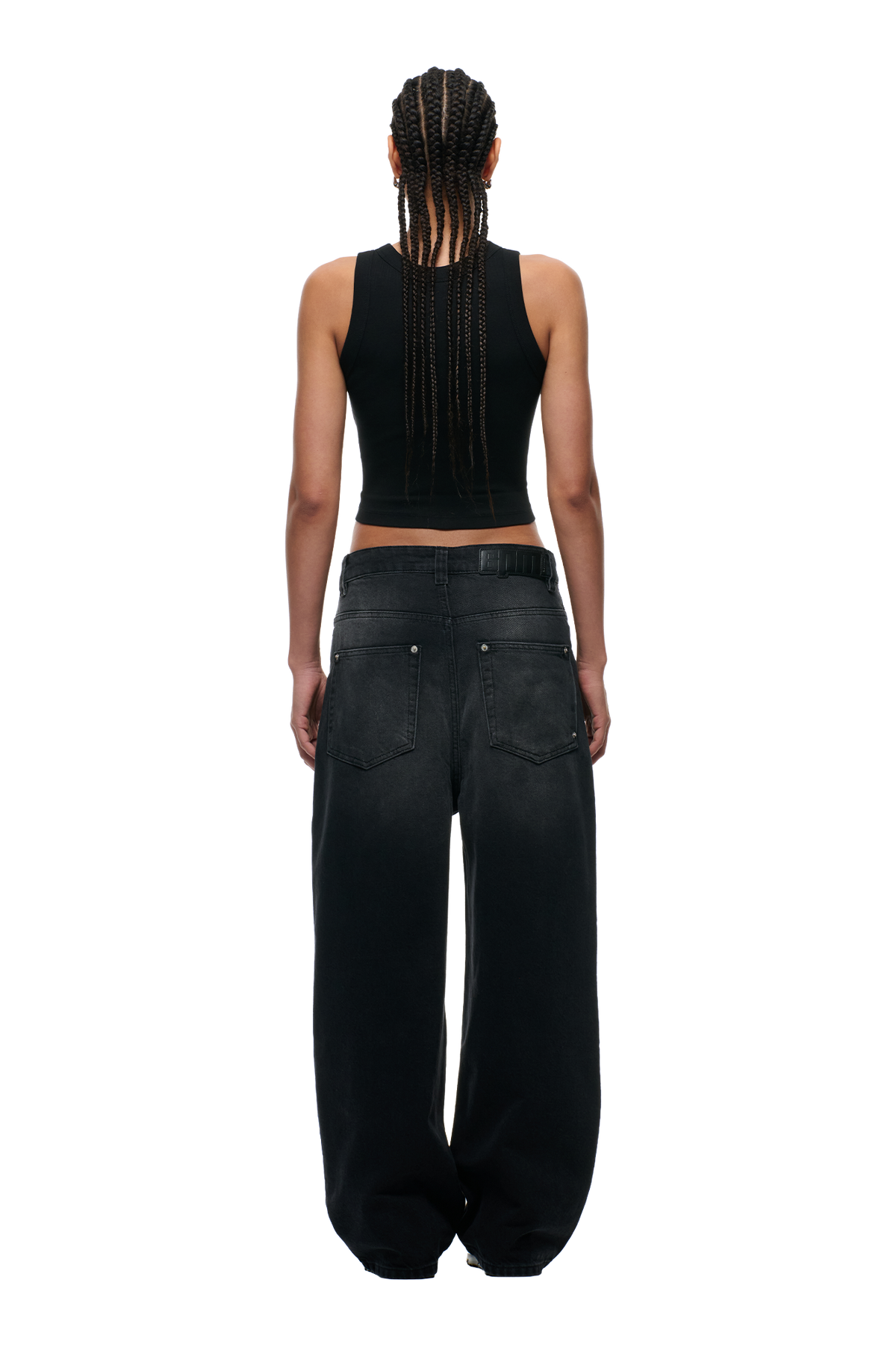 6PM+ X-TRA WIDE DENIM BLACK WASH