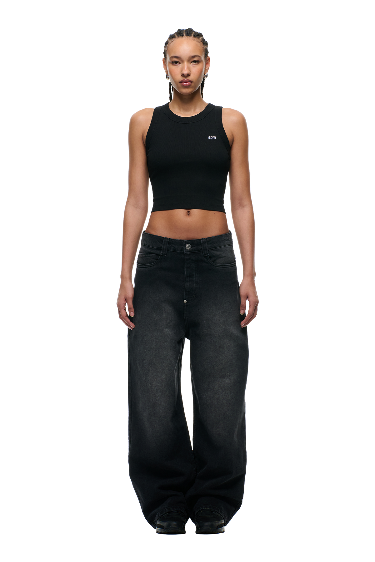 6PM+ X-TRA WIDE DENIM BLACK WASH