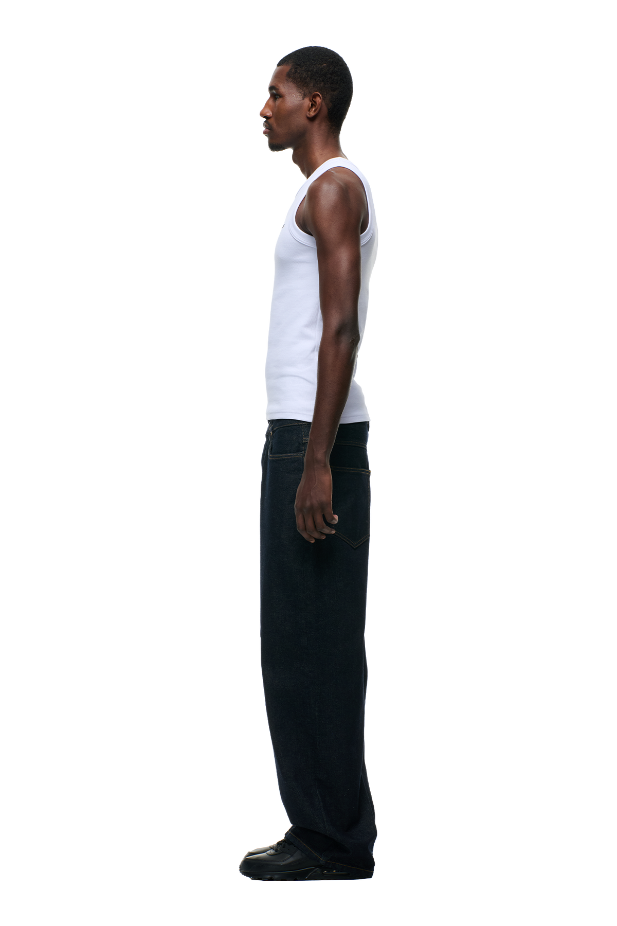 6PM+ X-TRA WIDE DENIM RAW DARK BLUE