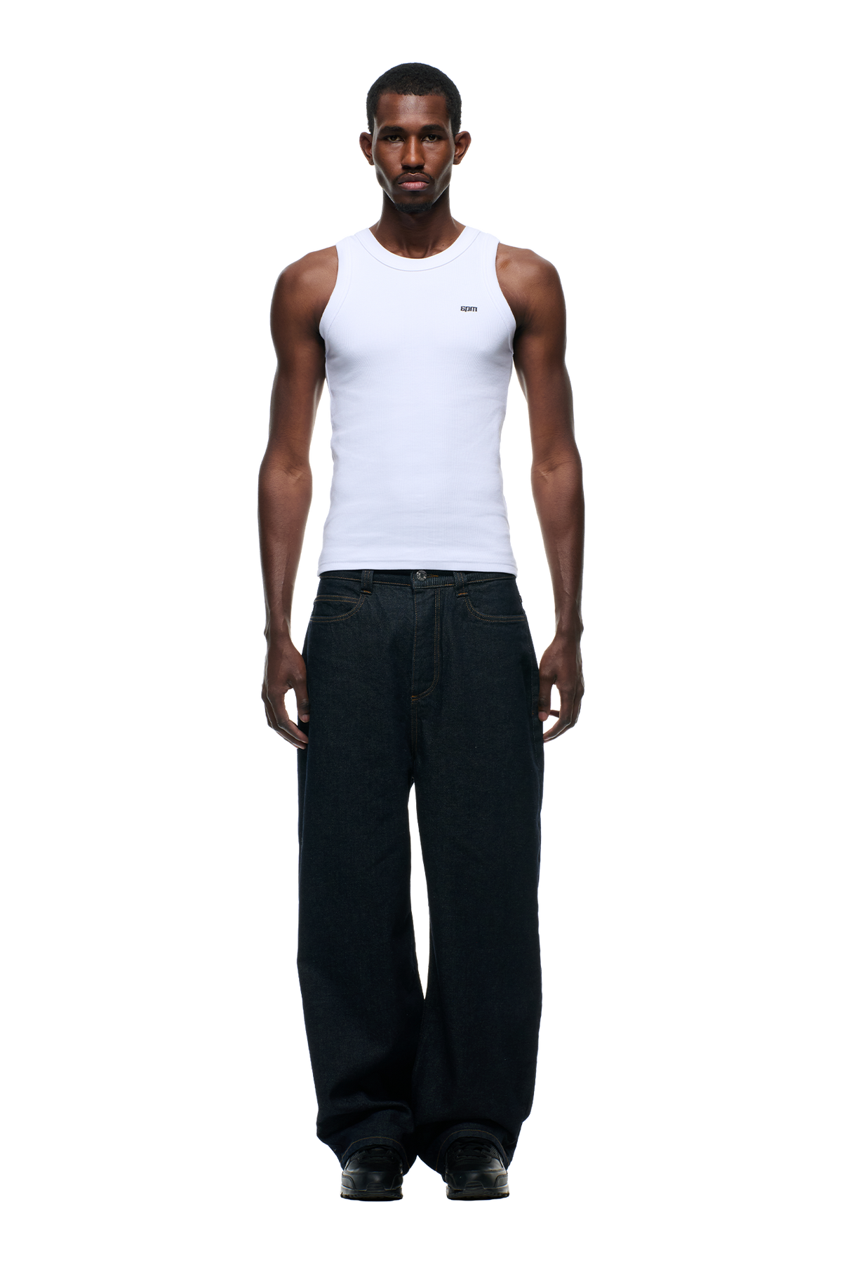 6PM+ X-TRA WIDE DENIM RAW DARK BLUE