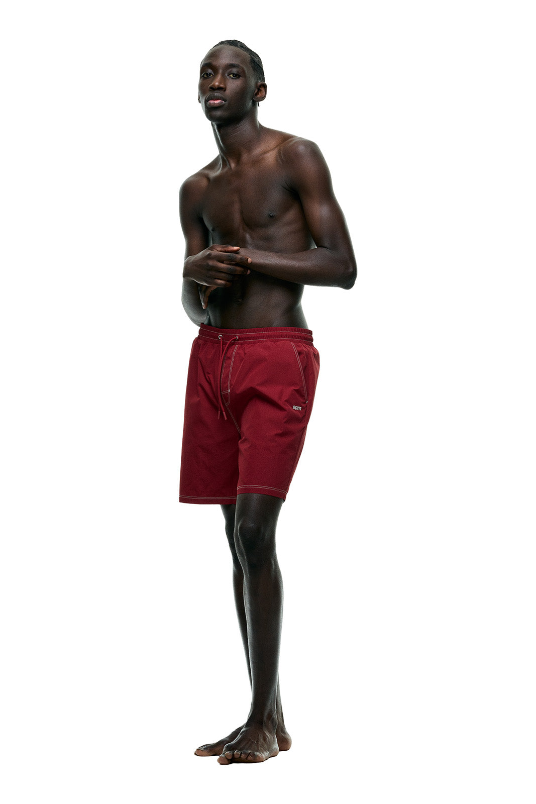 6PM+ SWIM SHORTS WINE RED