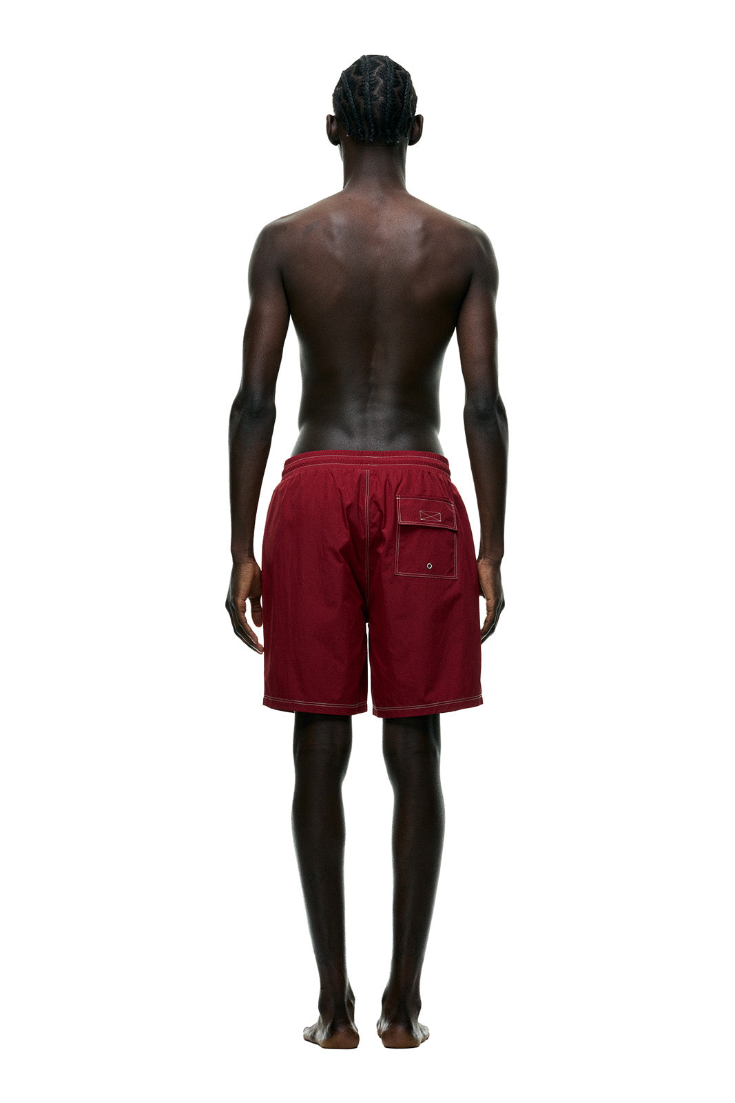 6PM+ SWIM SHORTS WINE RED