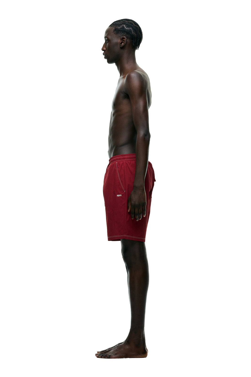 6PM+ SWIM SHORTS WINE RED