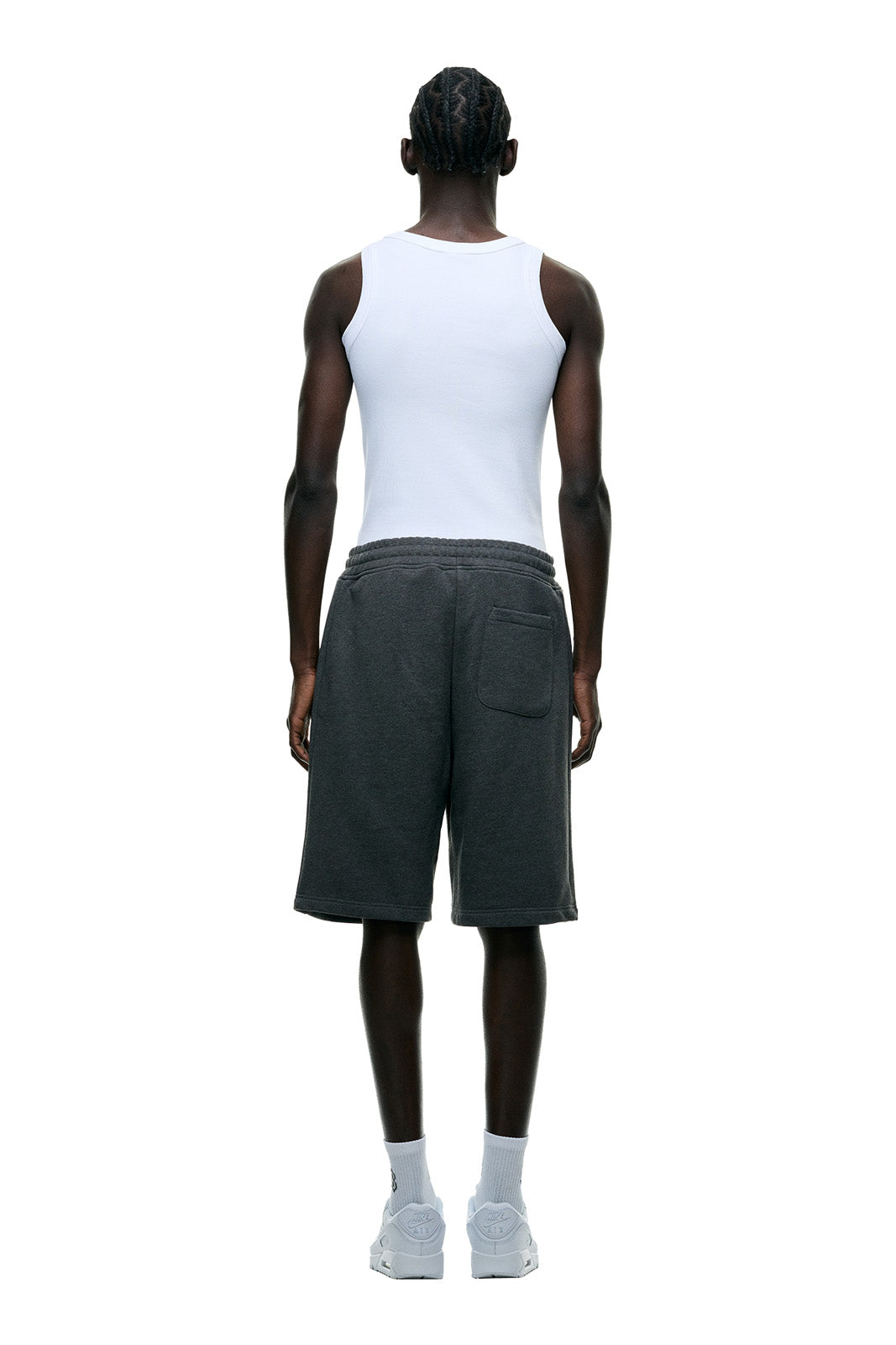 6PM+ SHORTS DARK GREY MELANGE