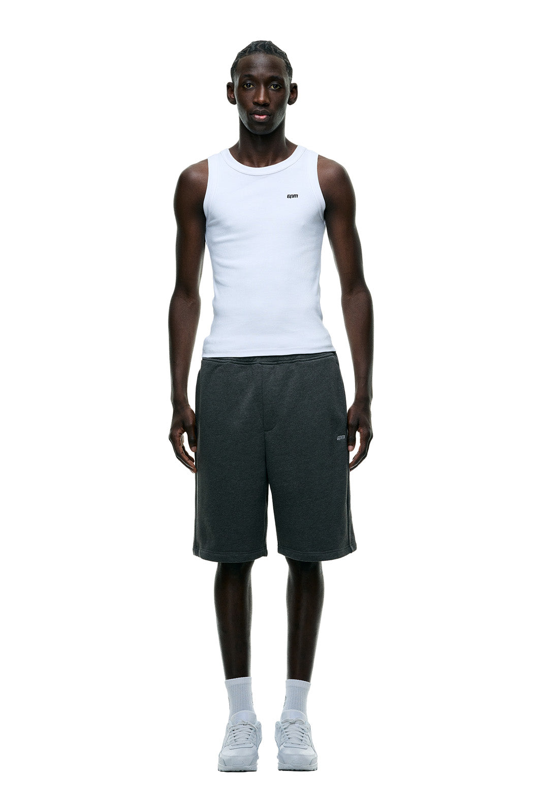 6PM+ SHORTS DARK GREY MELANGE