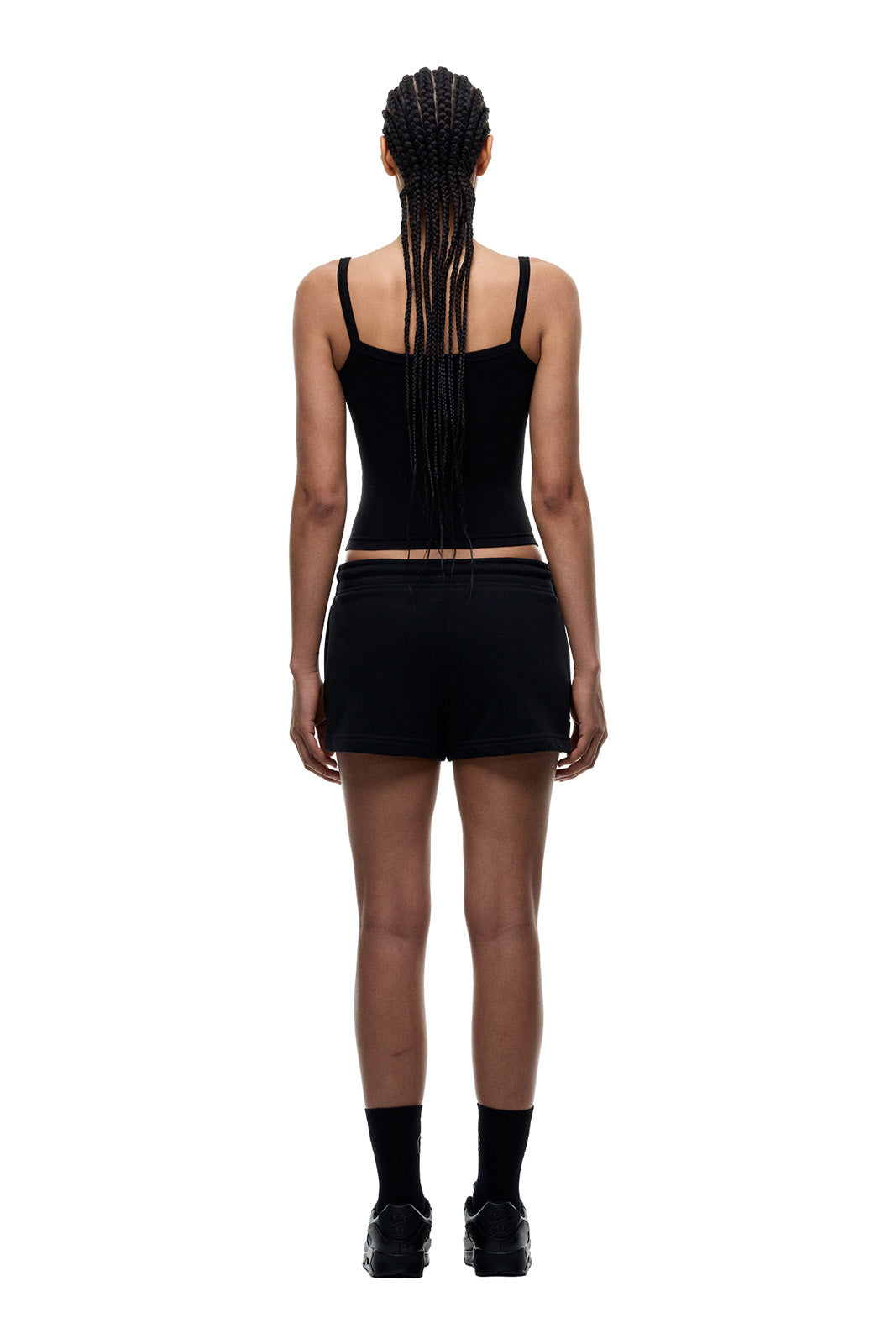 WMNS FITTED CROPPED TOP BLACK