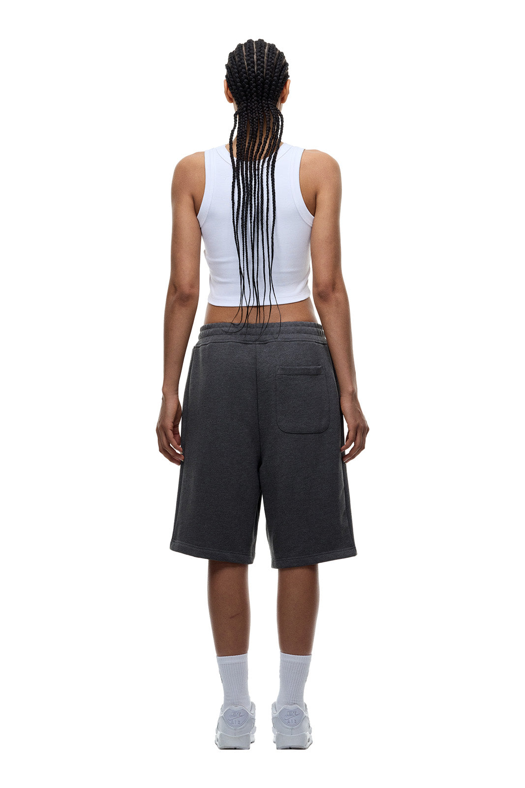 6PM+ SHORTS DARK GREY MELANGE