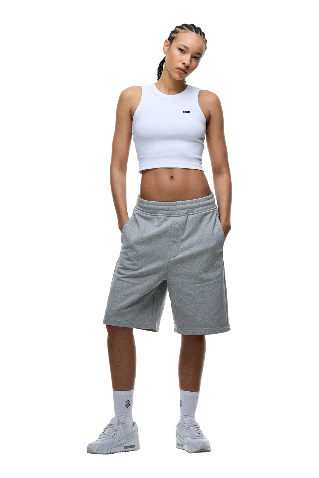 6PM+ SHORTS GREY MELANGE