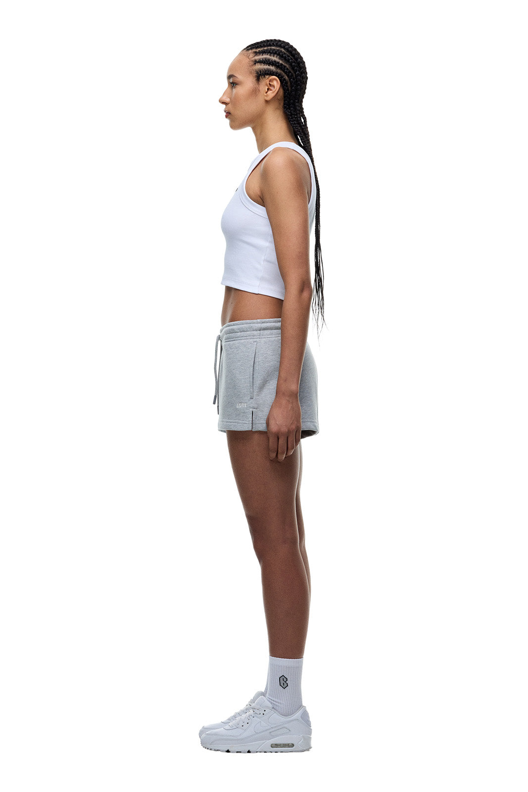 WMNS SHORTS GREY MELANGE