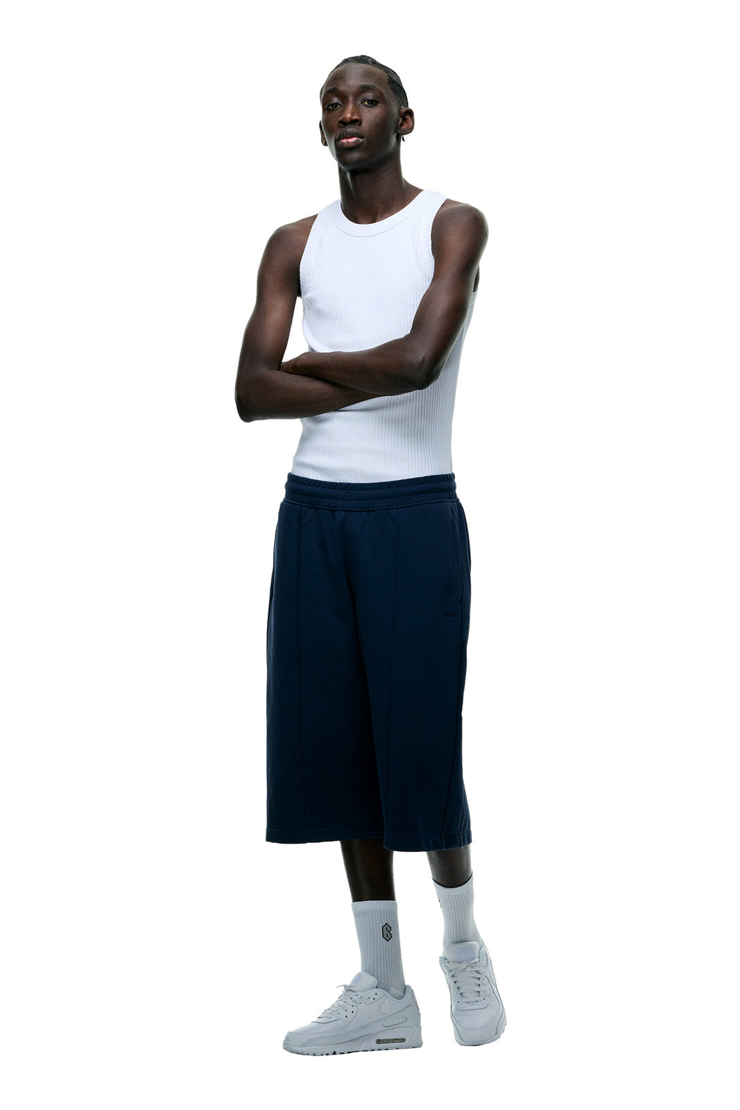 6PM+ LONG SHORTS NAVY