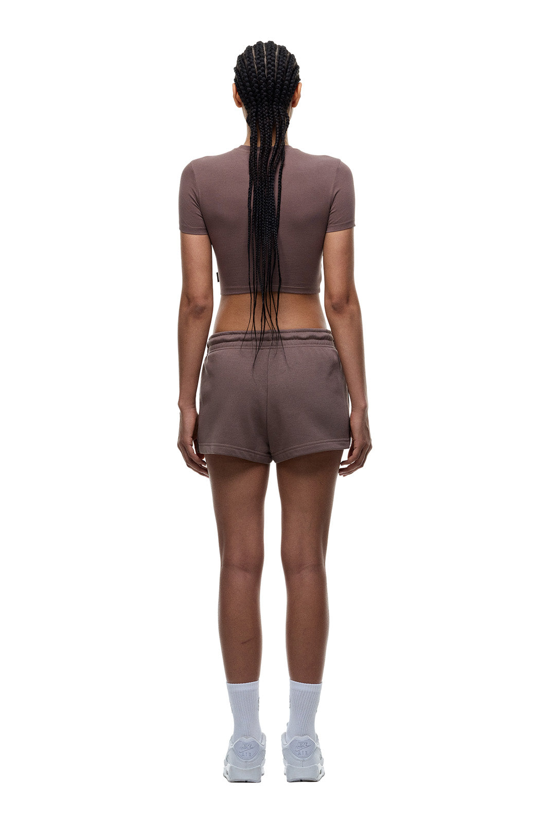 WMNS CROPPED T-SHIRT STONE BROWN
