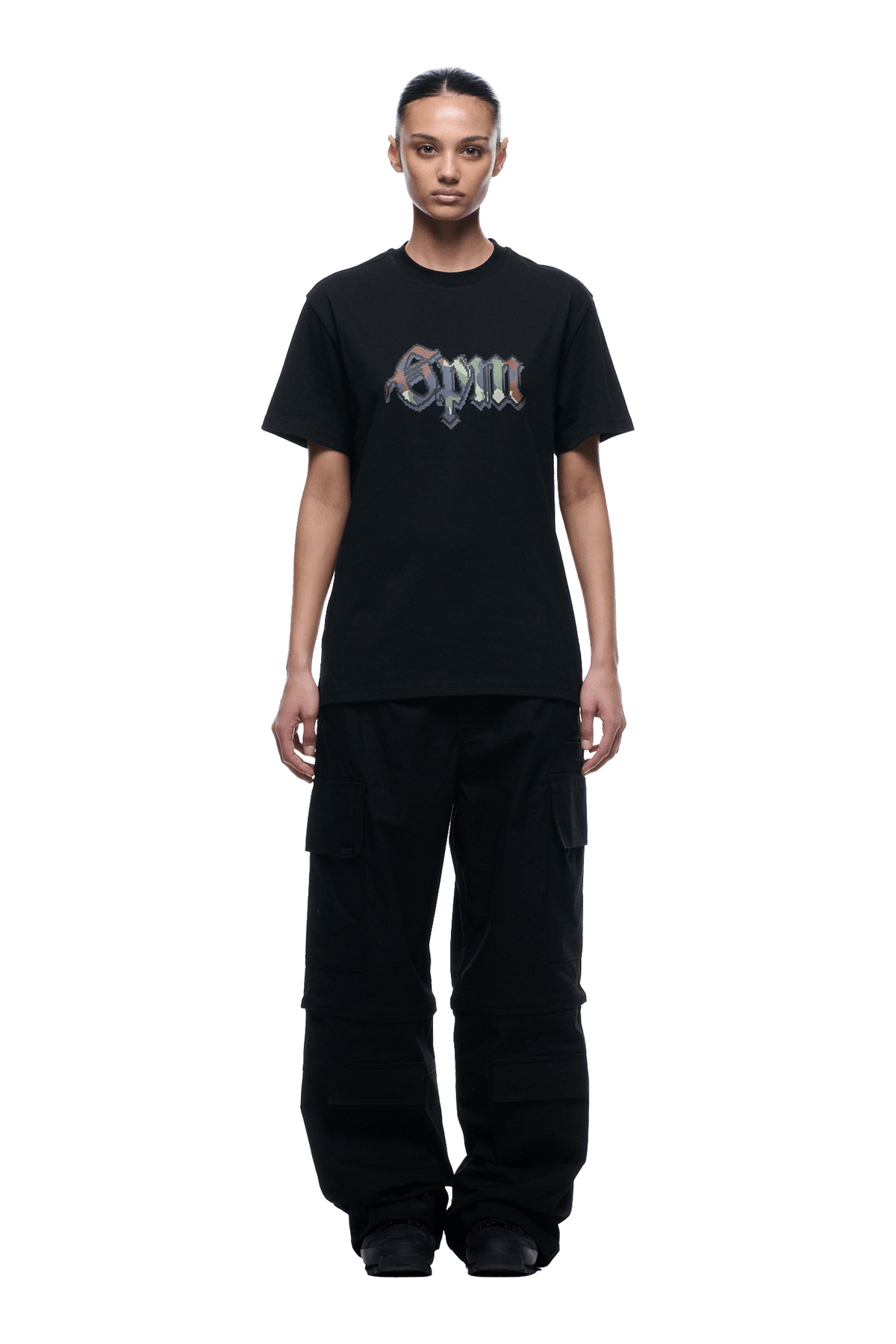 OLD ENGLISH CAMO TEE BLACK
