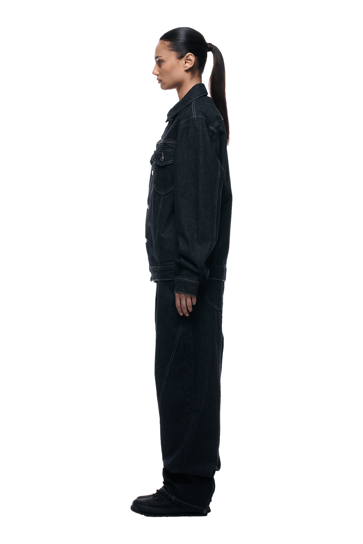 TYPE 6 DENIM JACKET BLACK RAW