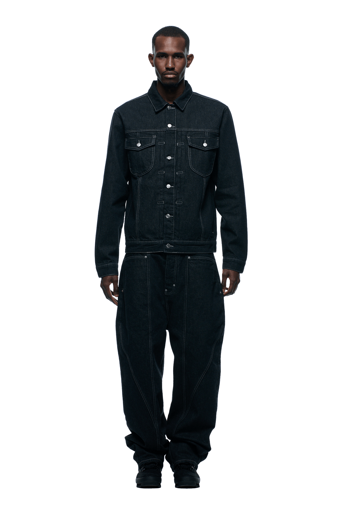 TYPE 6 DENIM JACKET BLACK RAW