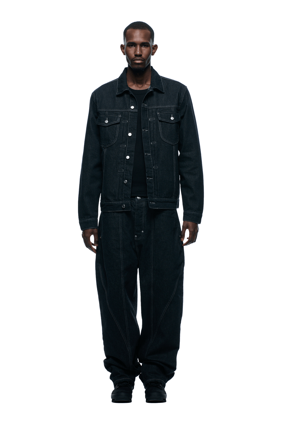 TYPE 6 DENIM JACKET BLACK RAW