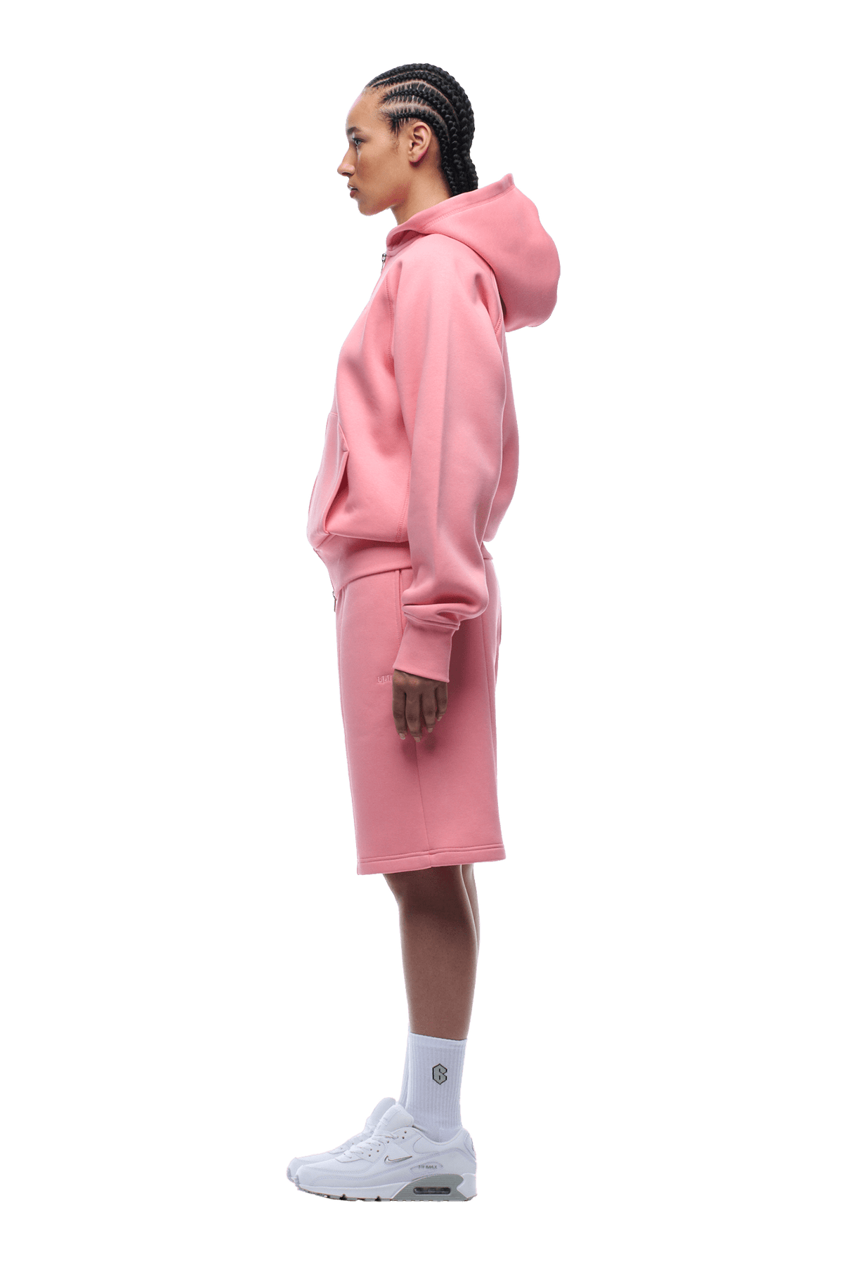 COVERLOCK ZIP HOODIE FLAMINGO PINK
