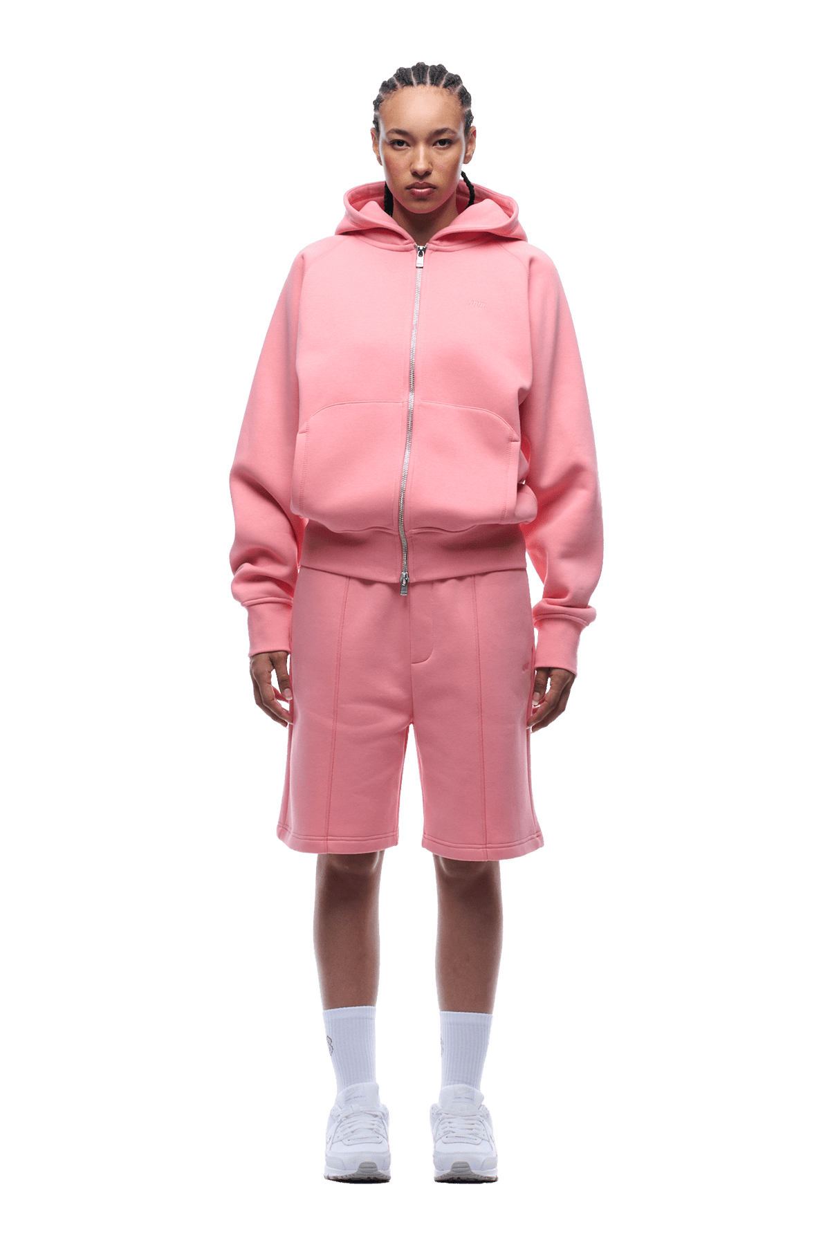 COVERLOCK ZIP HOODIE FLAMINGO PINK