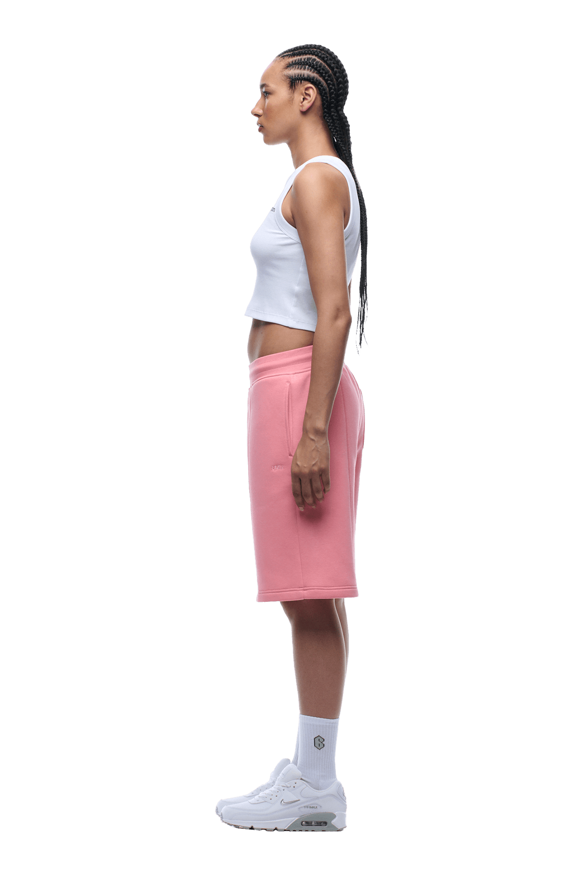 COVERLOCK SHORTS PINK