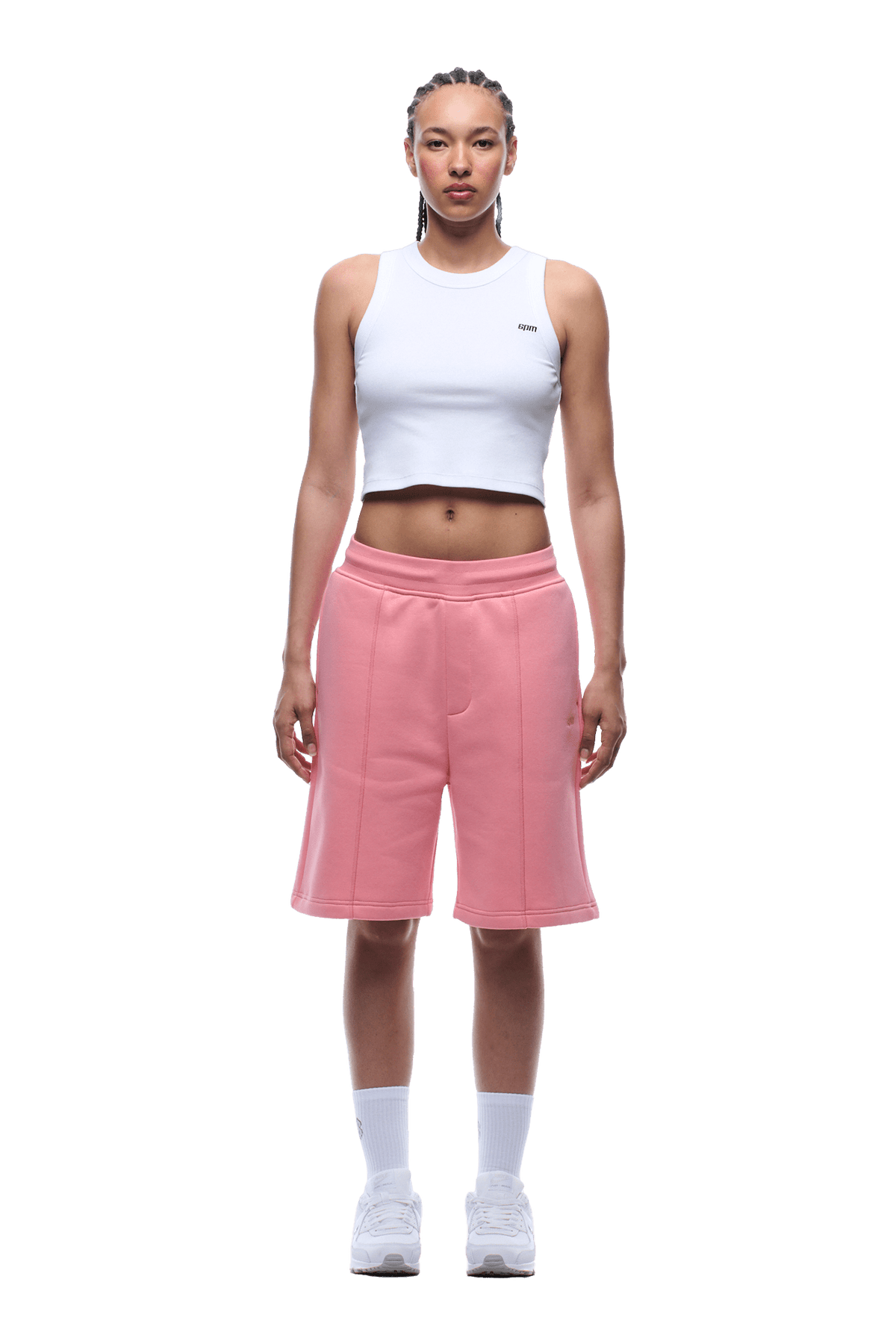 COVERLOCK SHORTS PINK